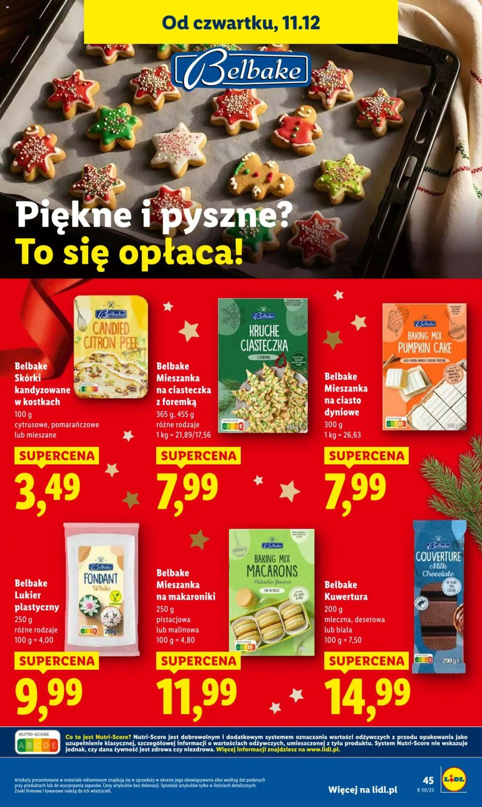 Lidl Gazetka od 11.12.2025 | Strona: 45 | Produkty: Ciasto, Ciasteczka