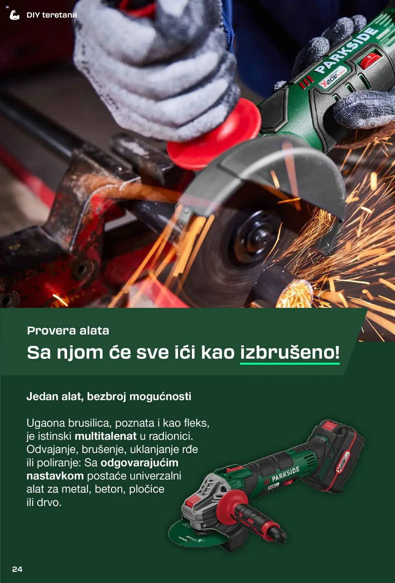 Lidl katalog - važi od 03.09.2025 | Strana: 24 | Proizvode: Parkside, Ugaona brusilica, Brusilica