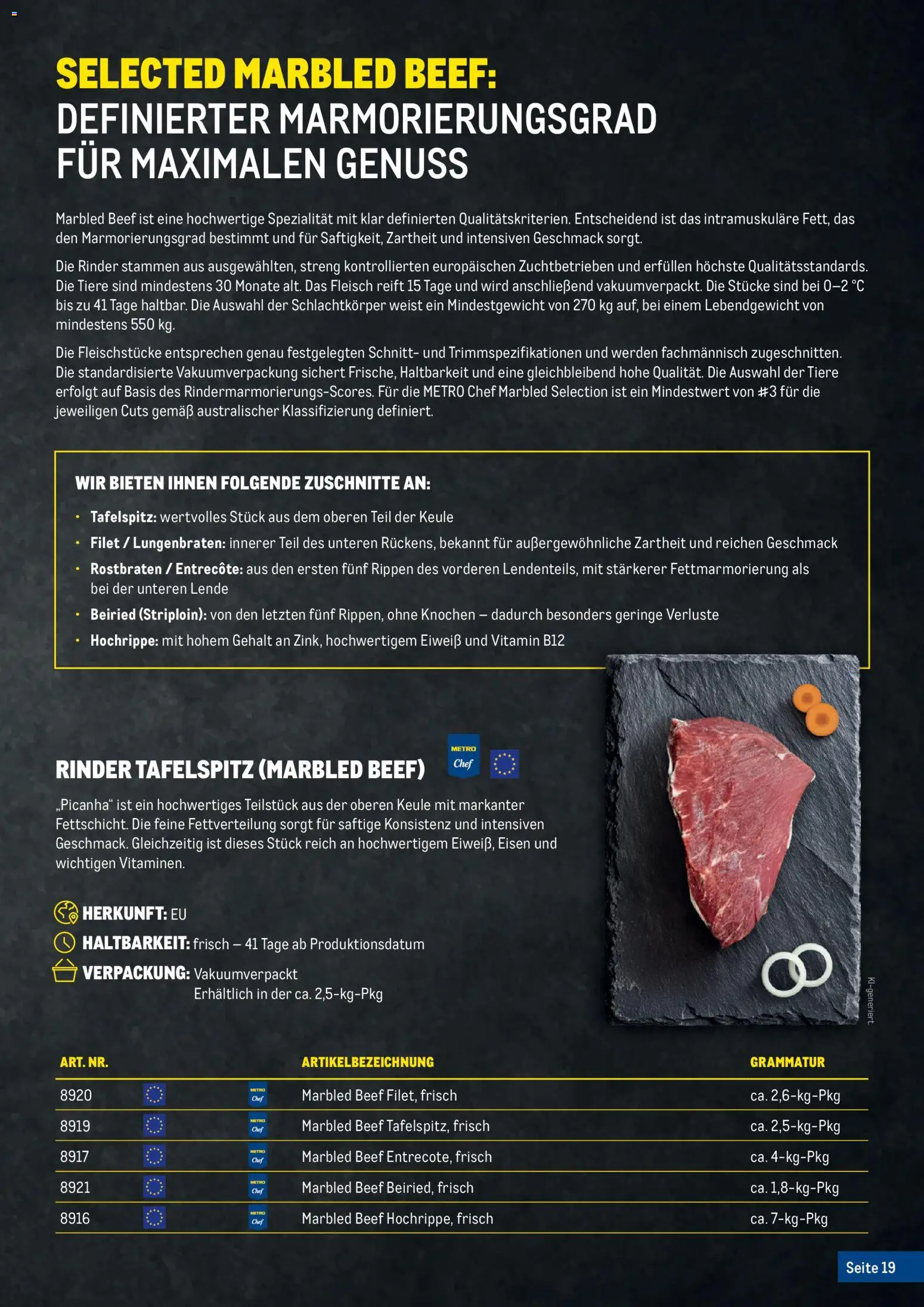 Metro Fleischkatalog gültig ab 20.02.2026 | Seite: 19