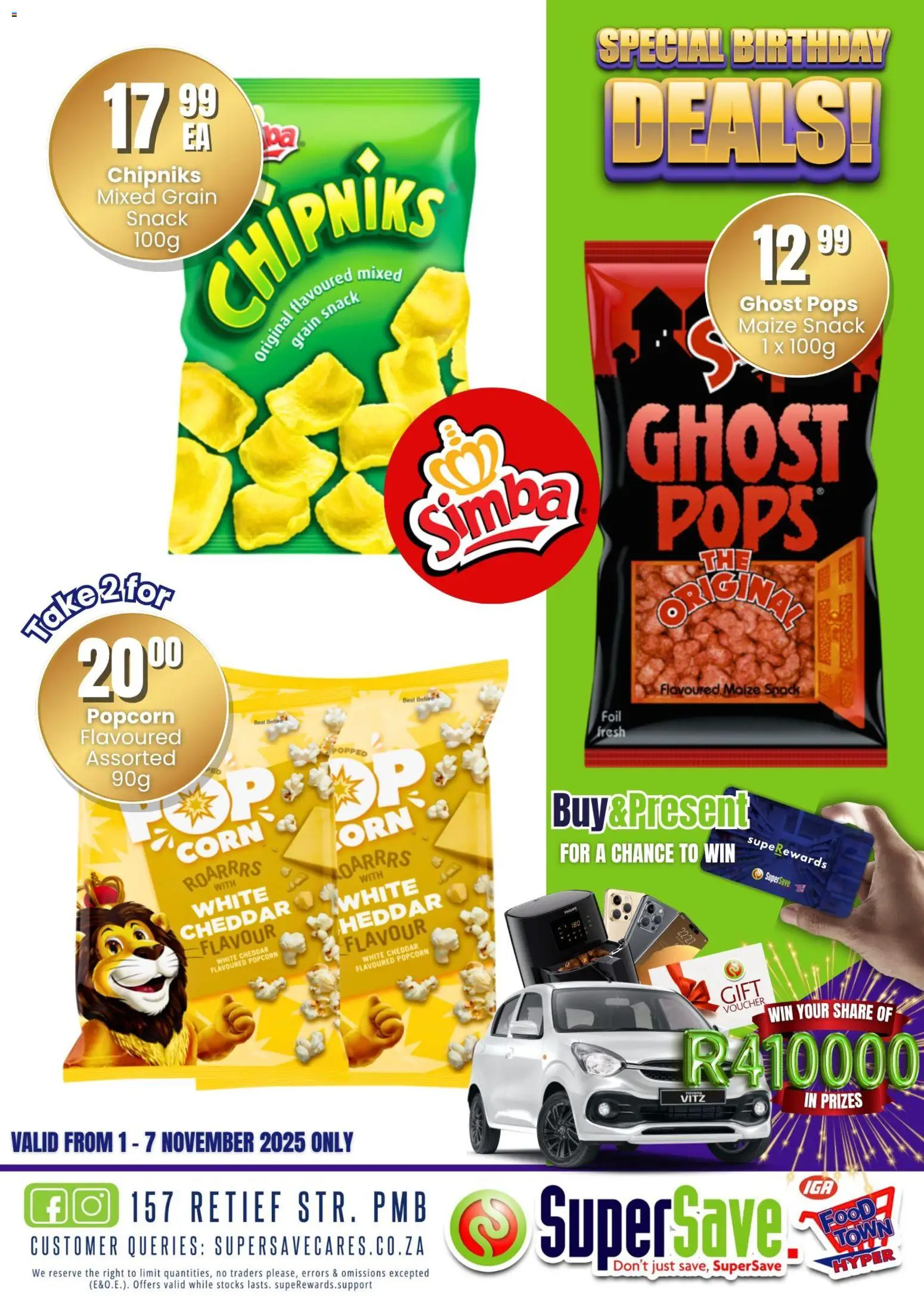 New Super Save catalogue – valid from 31.10.2025 | Page: 112 | Products: Popcorn
