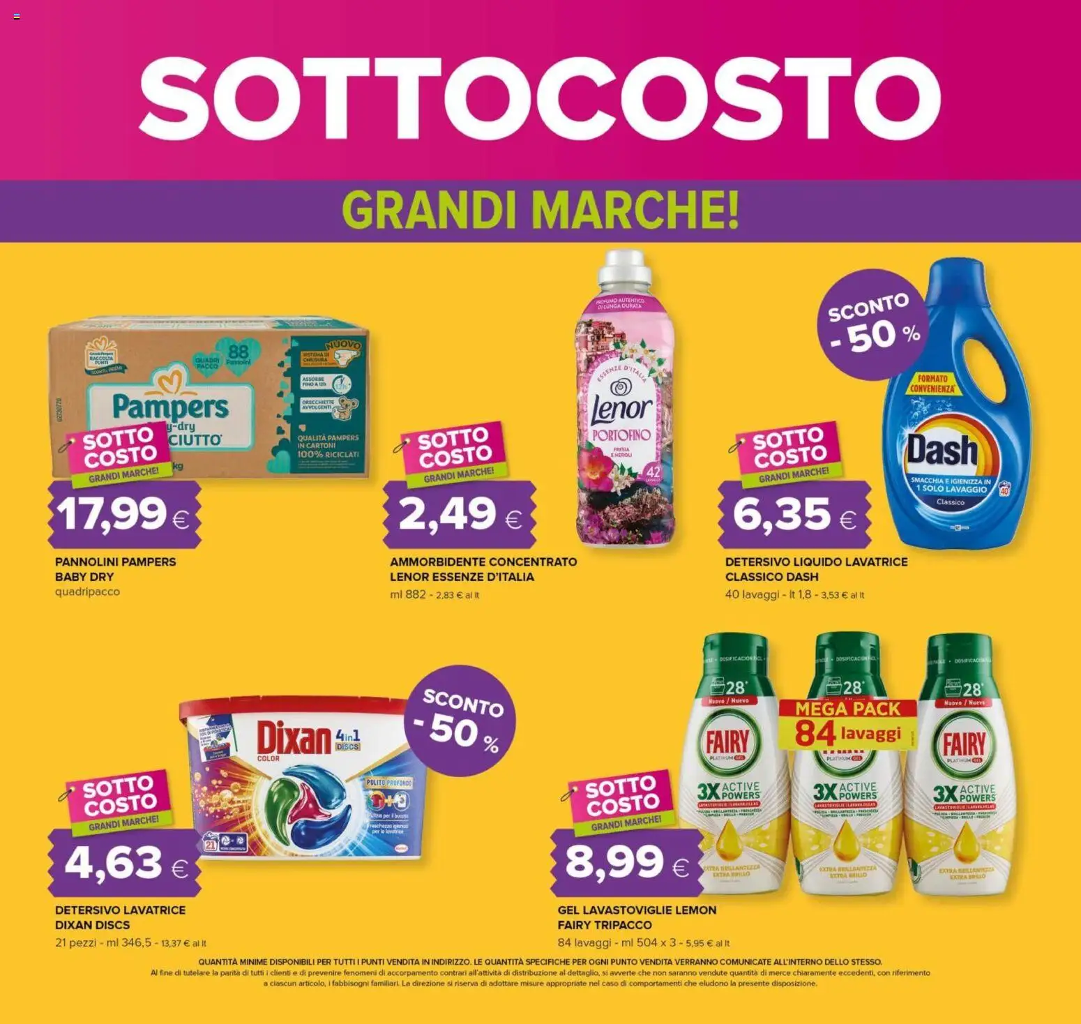Volantino Tigre del 06.11.2025 | Pagina: 9 | Prodotti: Pannolini, Lavastoviglie, Pampers, Orecchiette