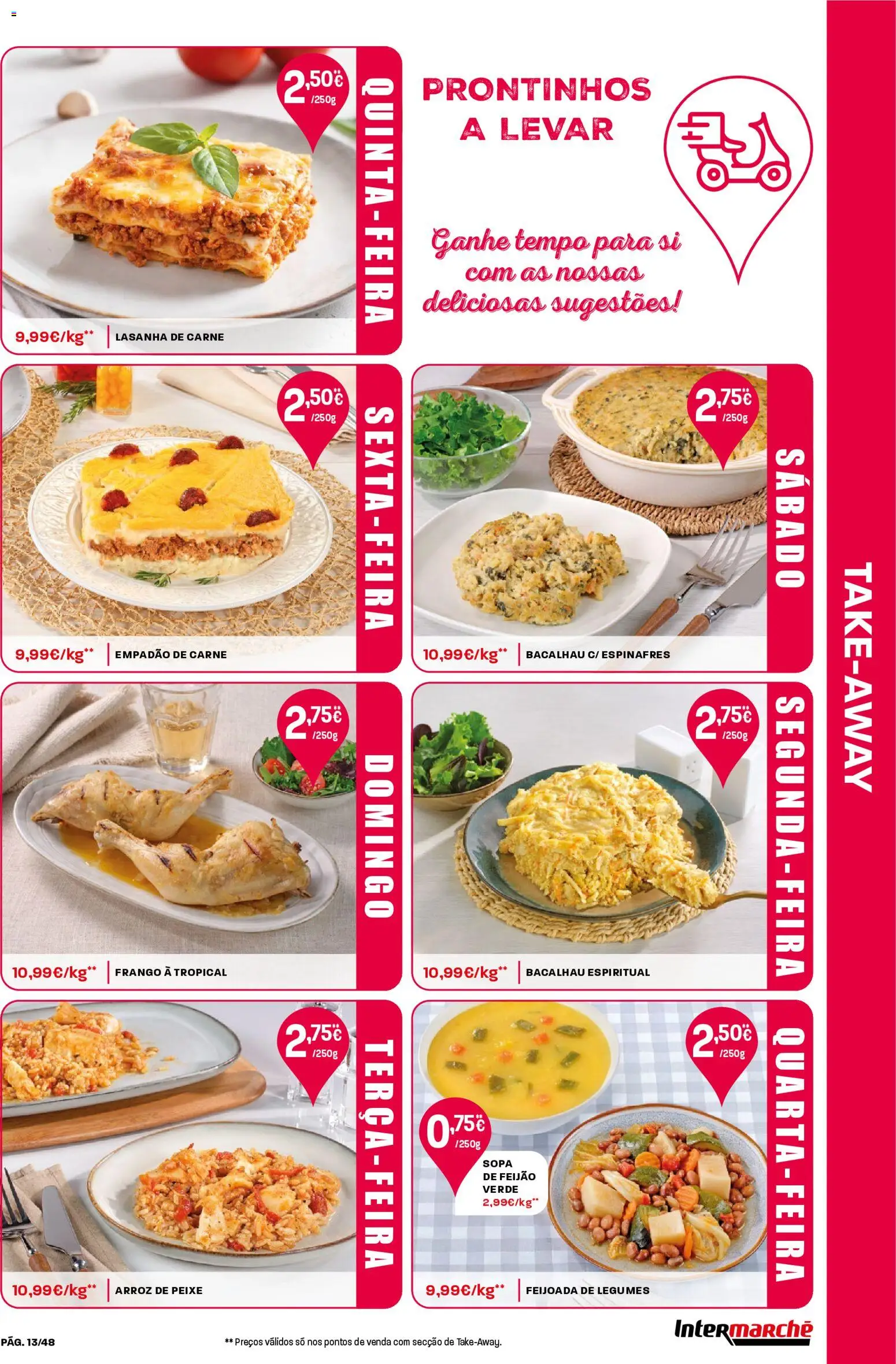 Intermarché folheto │ válido de 19.03.2026 | Página: 13 | Produtos: Espinafres, Bacalhau, Arroz, Carne