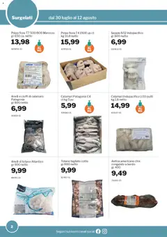 Volantino Sogegross del 30.07.2025 | Pagina: 2 | Prodotti: Polpo, Calamari, Astice, Totano