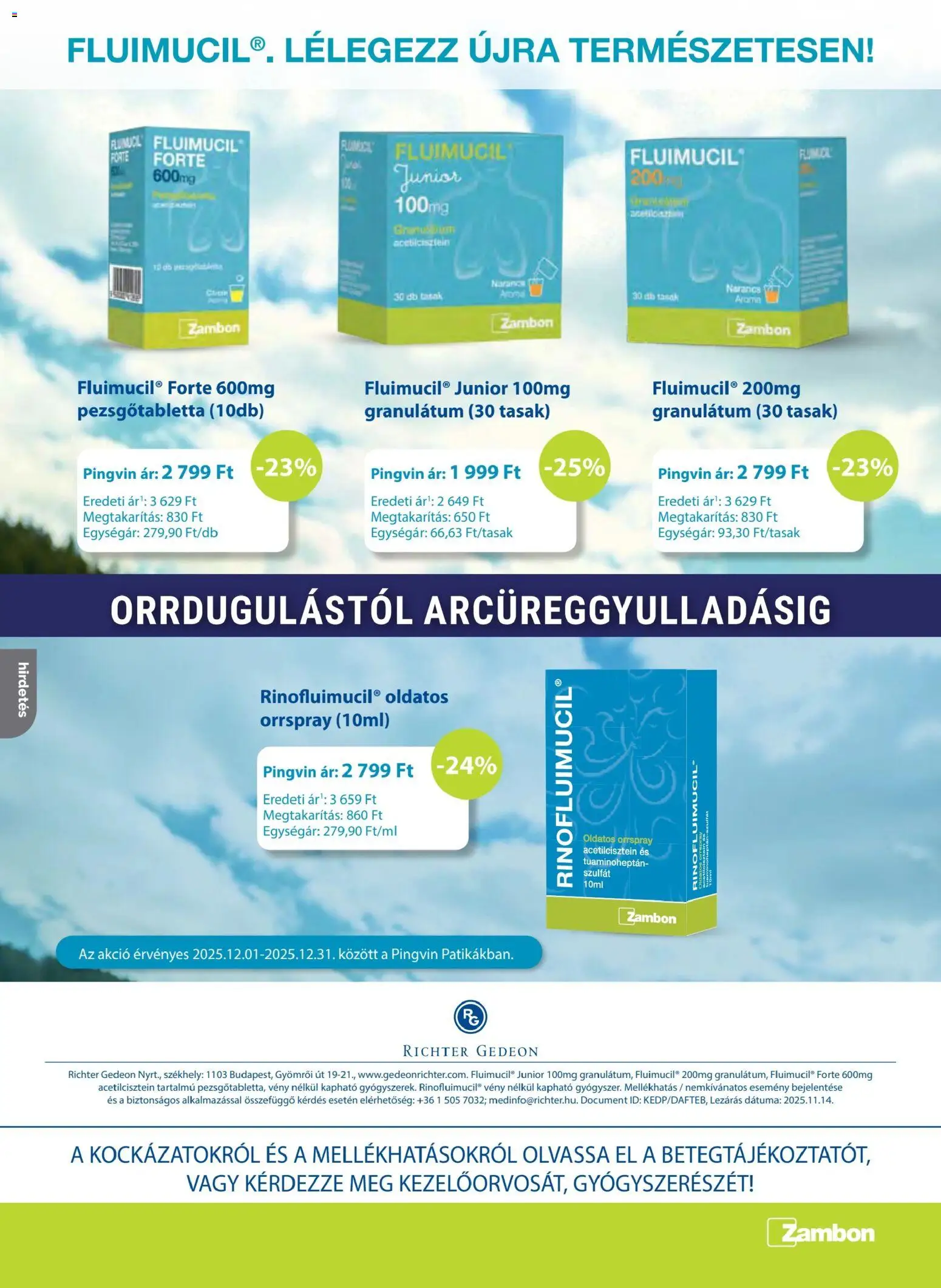 Pingvin Patika akciós ujság - amely érvényes a következő dátumtól: 01.12.2025 | Oldal: 4 | Termékek: Pezsgőtabletta, Narancs