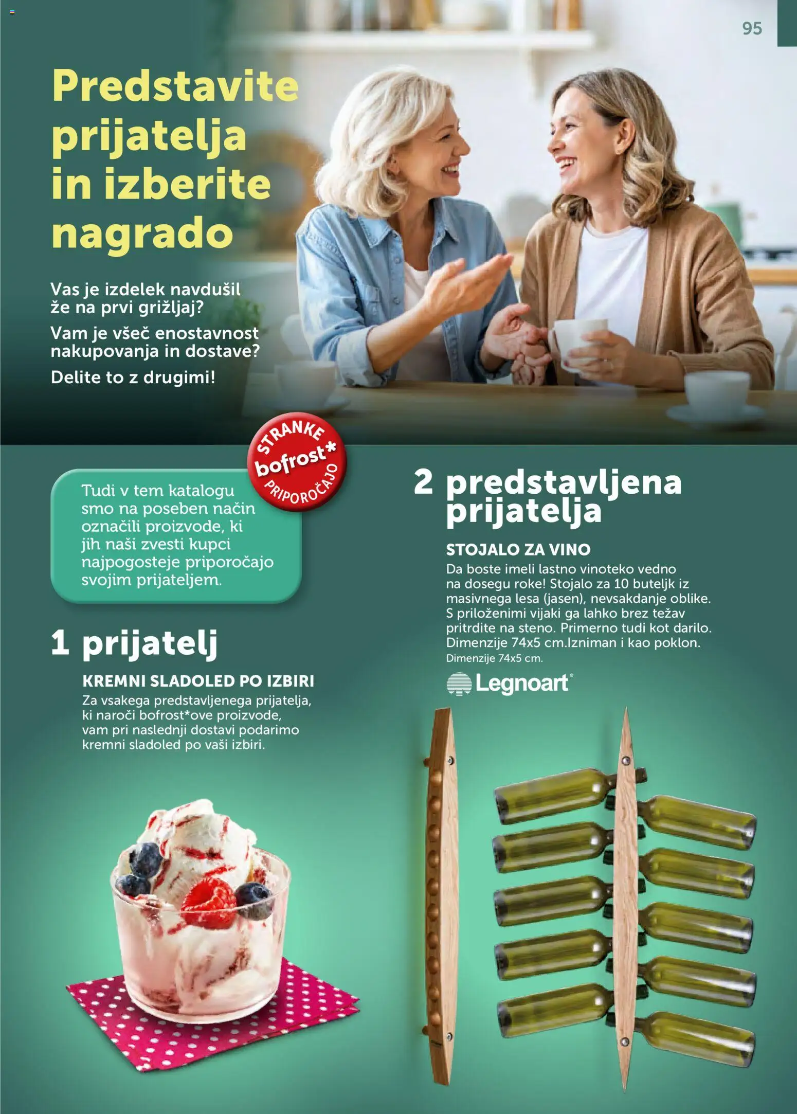 Novi Bofrost katalog ponudbe – veljaven od 01.11.2025 | Stran: 95 | Izdelki: Vino, Sladoled