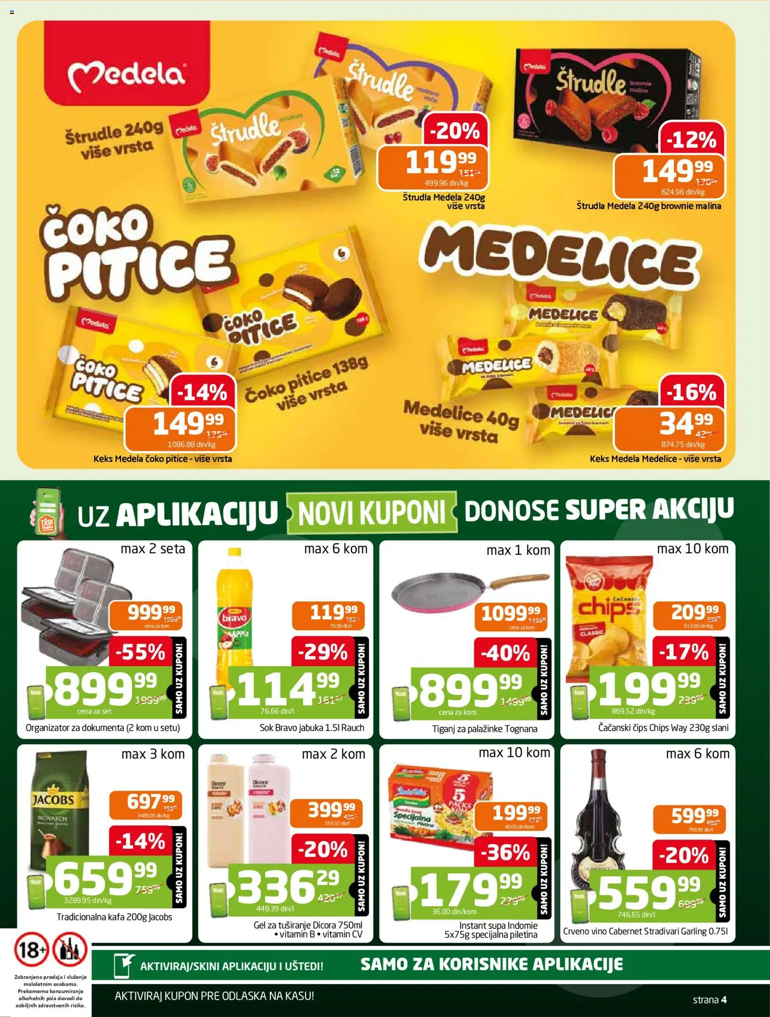Gomex katalog - važi od 22.10.2025 | Strana: 4 | Proizvode: Brownie, Kafa, Vino, Tiganj