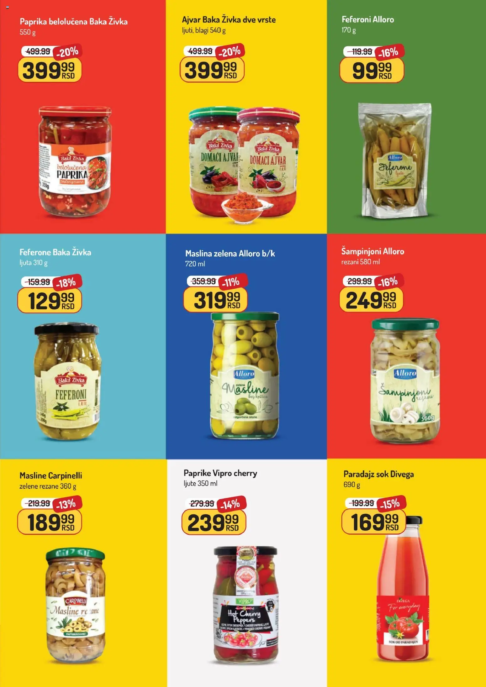 Aman katalog - važi od 05.01.2026 | Strana: 21 | Proizvode: Masline, Šampinjoni, Pica, Sok