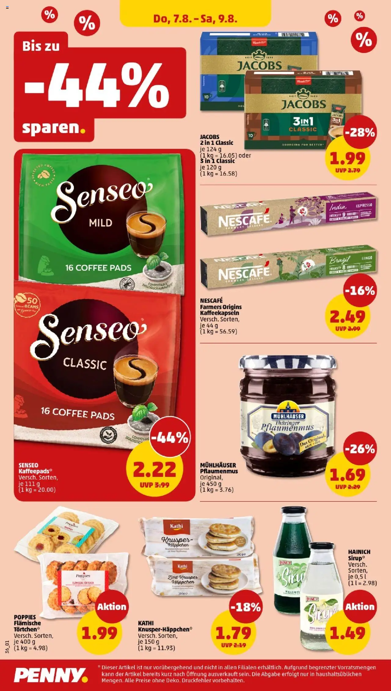 Penny - Berlin - gültig ab dem 04.08.2025 | Seite: 36 | Produkte: Senseo, Nescafe
