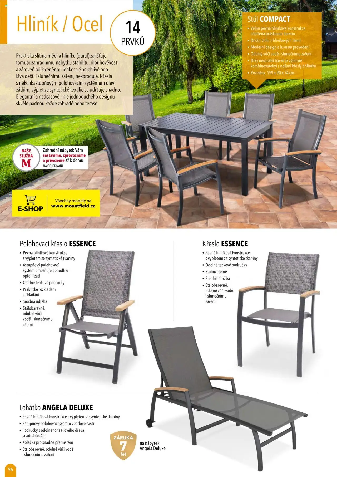 Mountfield katalog 2025 od 16.04.2025 | Strana: 96 | Produkty: Křesla, Křeslo, Essence, Stůl