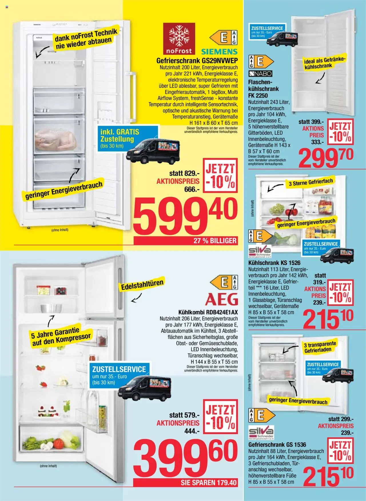 Maximarkt Flugblatt gültig ab 11.08.2025 | Seite: 19 | Produkte: Obst, Kühlschrank, Gefrierschrank
