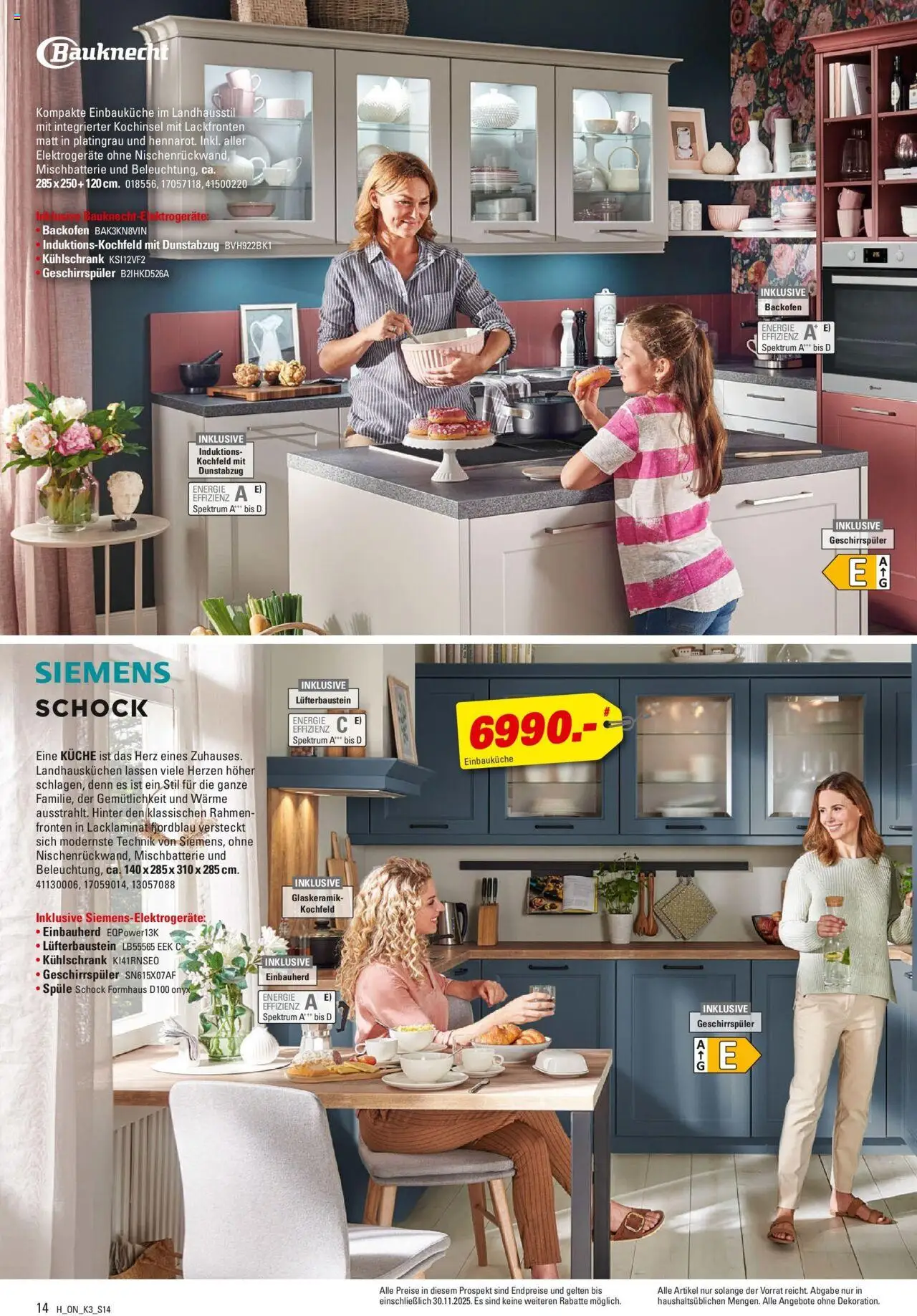 Höffner - Küchen Power – gültig ab 01.08.2025 | Seite: 14 | Produkte: Geschirrspüler, Einbauküche, Kühlschrank, Backofen
