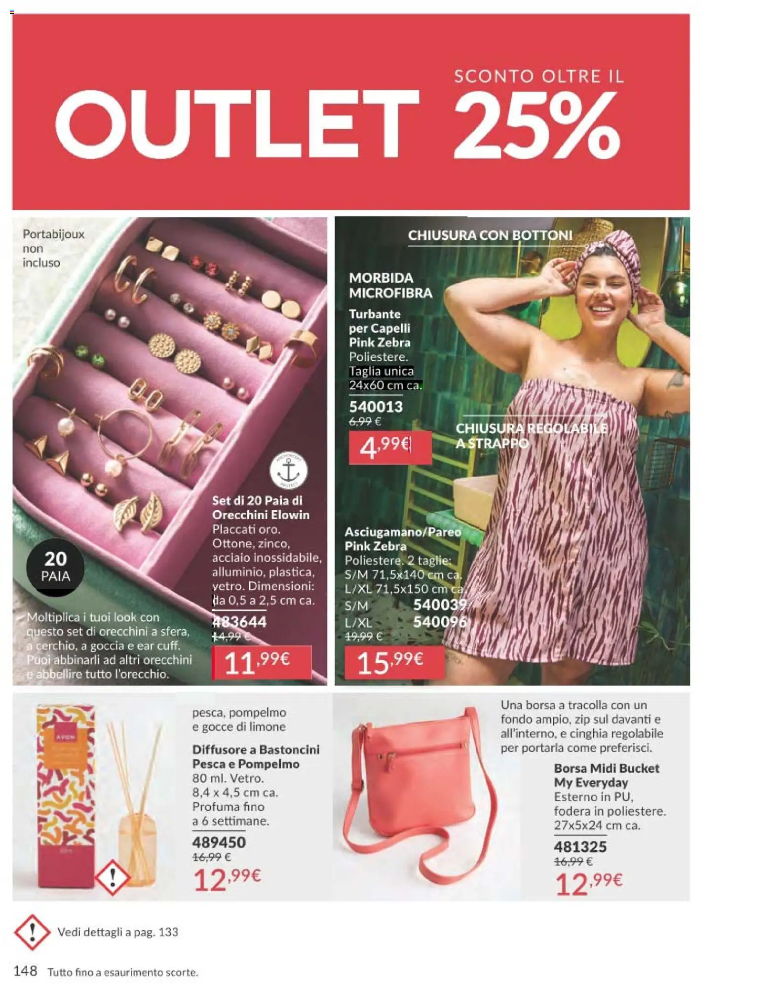 Volantino Avon del 01.02.2026 | Pagina: 148 | Prodotti: Pompelmo, Limone, Pesca, Orecchini