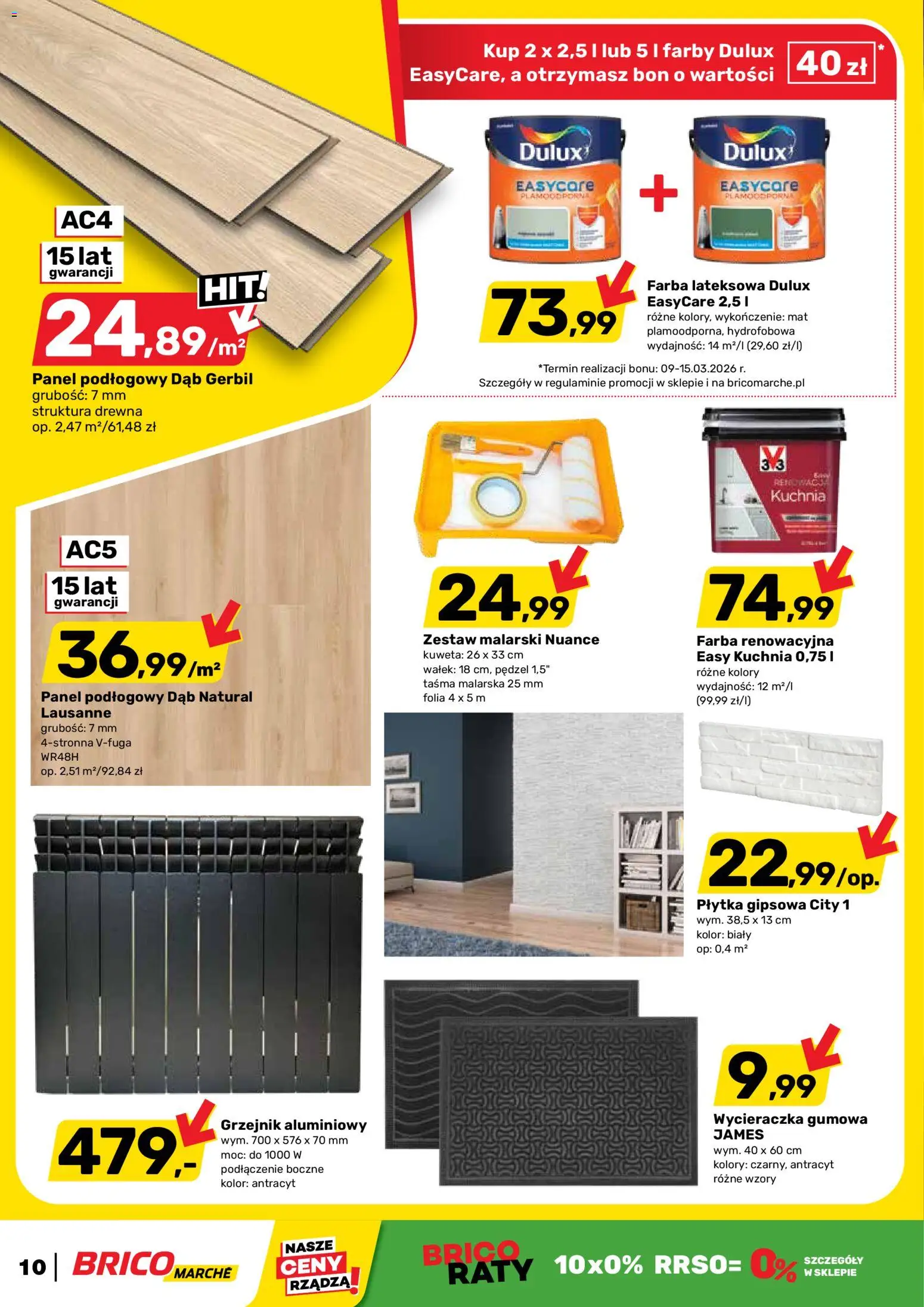 Brico Marché Gazetka od 25.02.2026 | Strona: 10 | Produkty: Pędzel, Wycieraczka