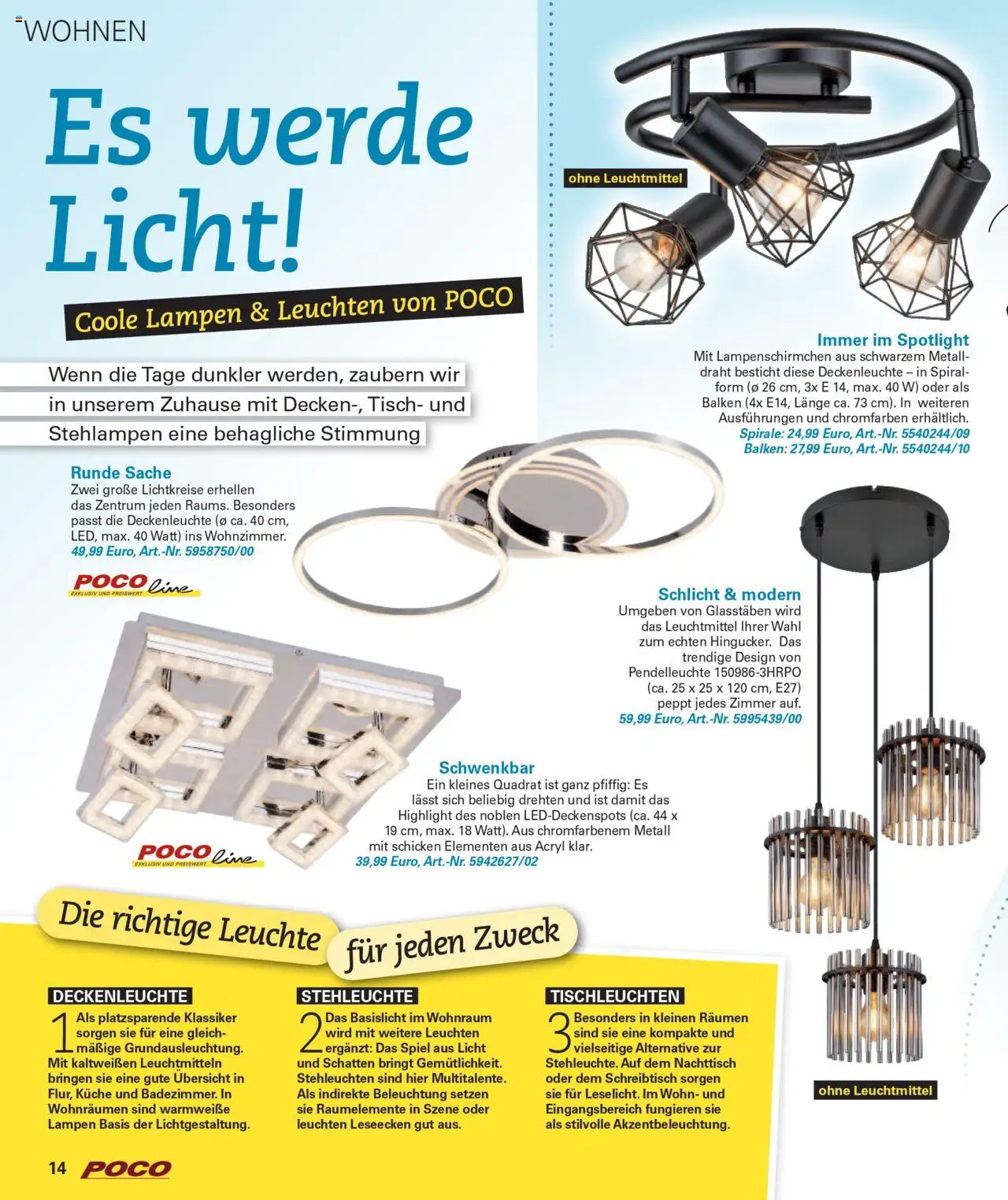 Poco Wohnwelt Herbst 2025 – gültig ab 01.09.2025 | Seite: 14 | Produkte: Spiel, Nachttisch, Tisch, Küche