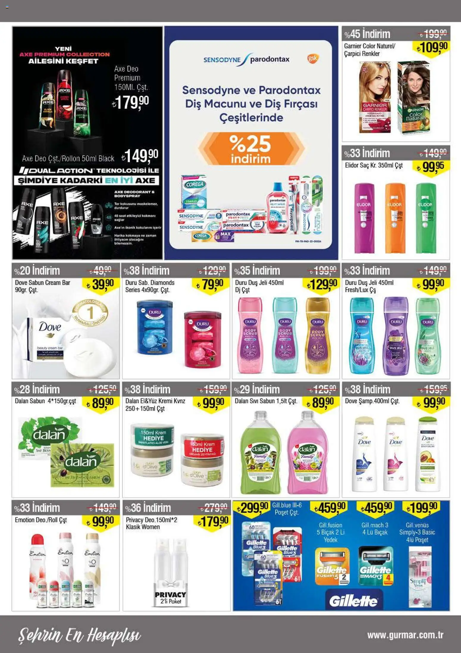 Gürmar Katalog - 01.01.2026 tarihinden itibaren geçerlidir | Sayfa: 12 | Ürünler: Duş, Deodorant, Diş macunu, Saat