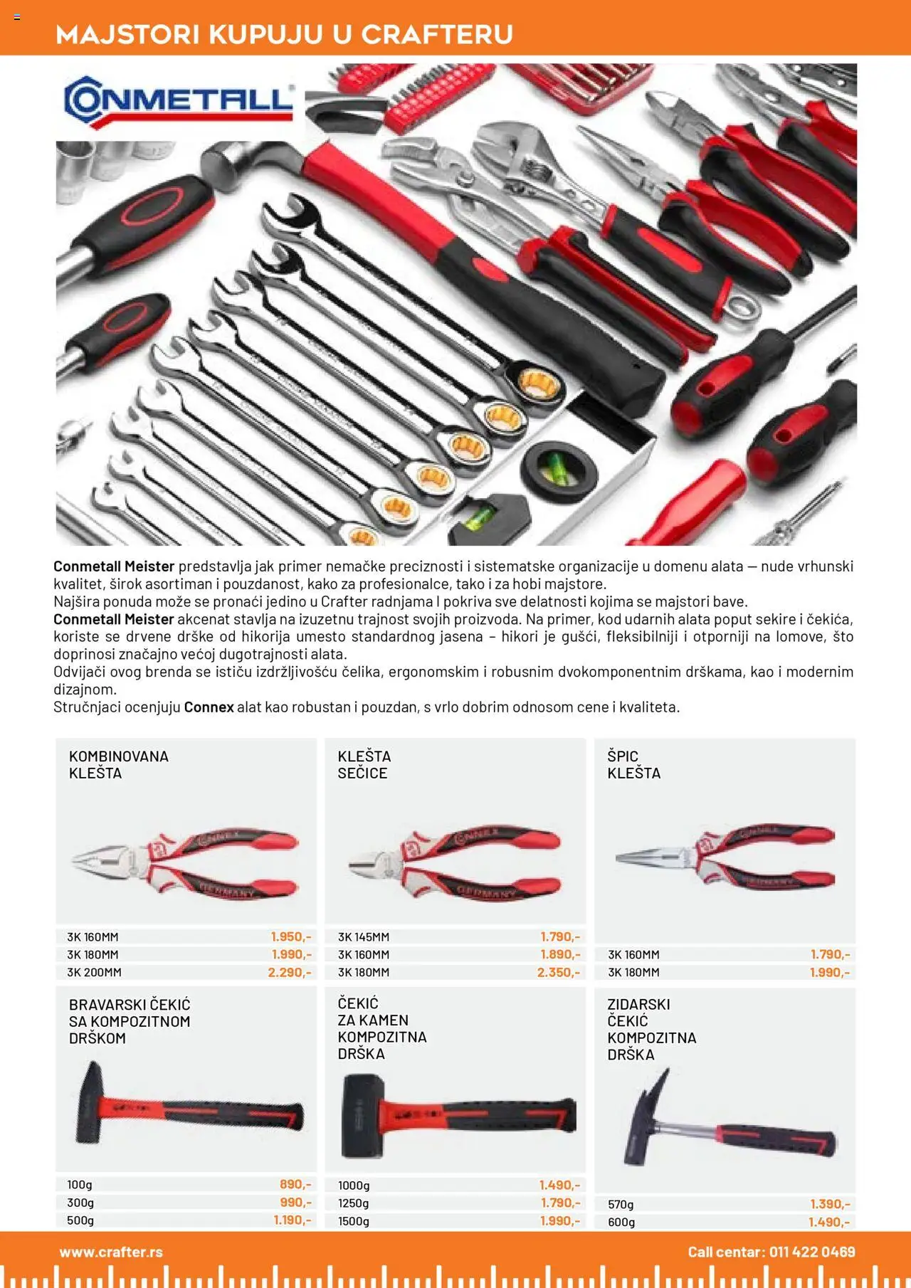 Crafter katalog - važi od 15.09.2025 | Strana: 16 | Proizvode: Sto, Čekić