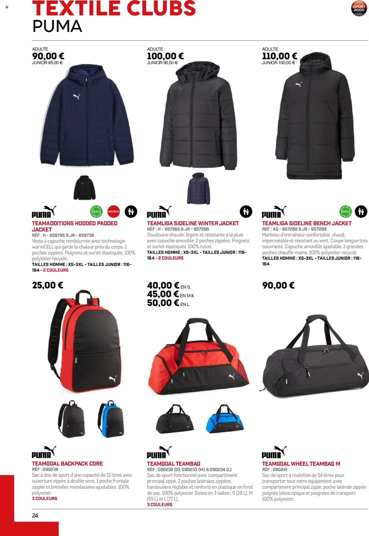  | Page: 24 | Produits: Poignées, Veste, Manteau, Sac à dos