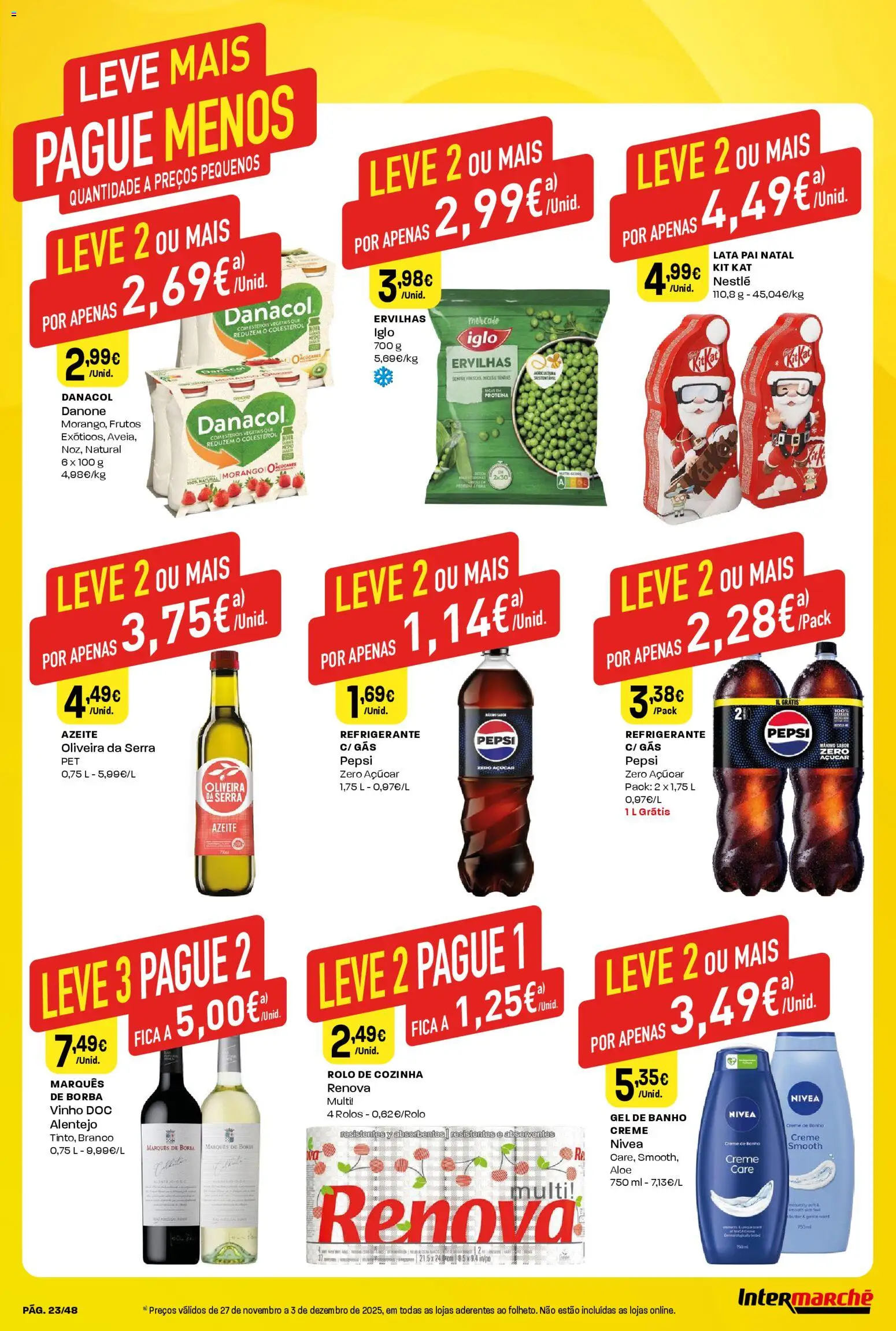 Intermarché - Black Friday │ válido de 27.11.2025 | Página: 23 | Produtos: Gel de banho, Banho, Açúcar, Doces