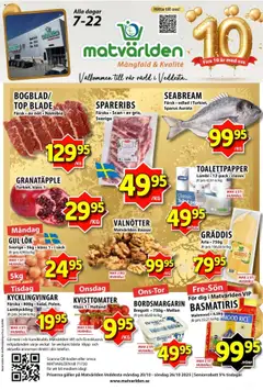 Matvärlden - erbjudanden veddesta - Förhandsvisning av reklamblad från butik Matvärlden aktuell från 20.10.2025