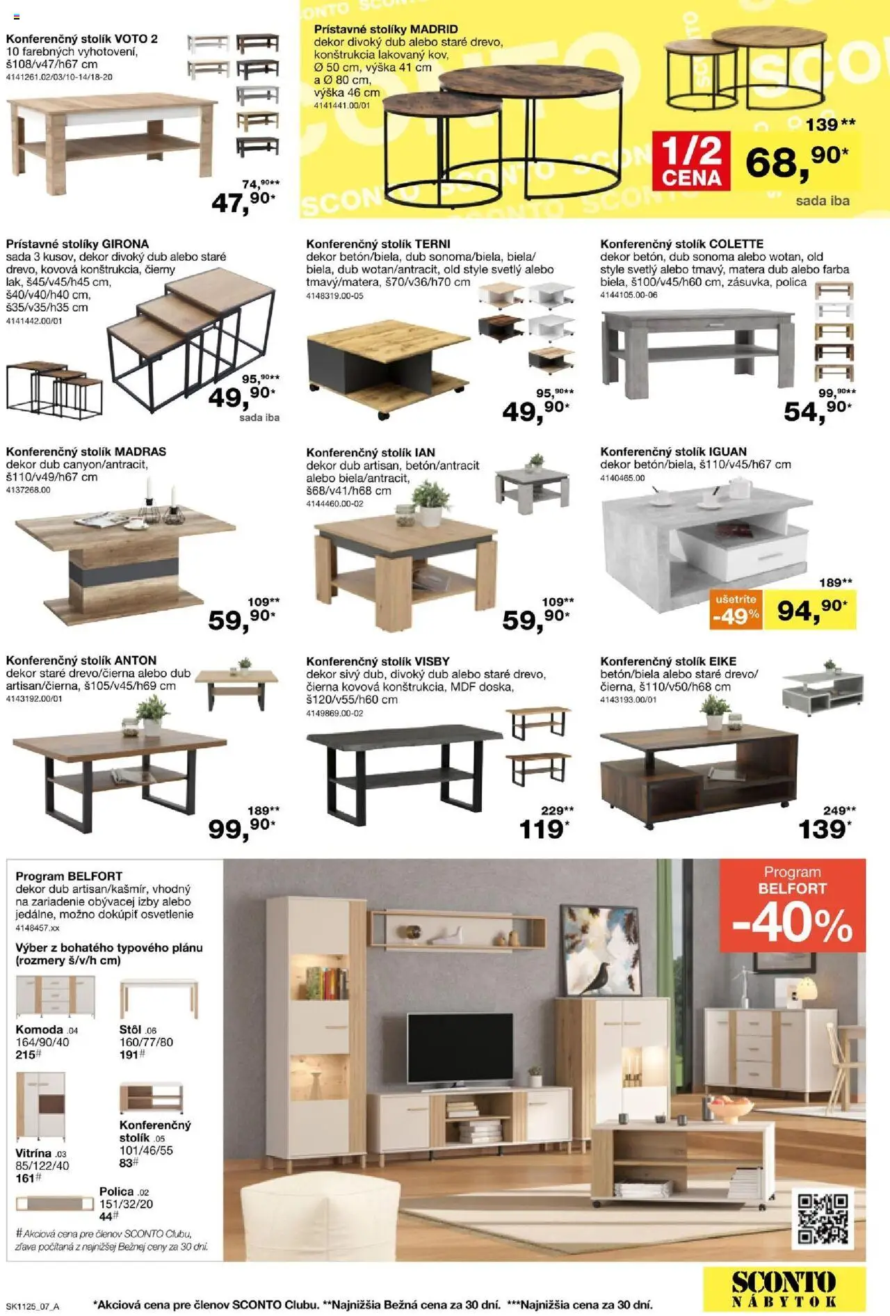 Sconto nábytok leták │ platný od 27.08.2025 | Strana: 7 | Produkty: Nábytok, Osvetlenie, Stôl, Komoda