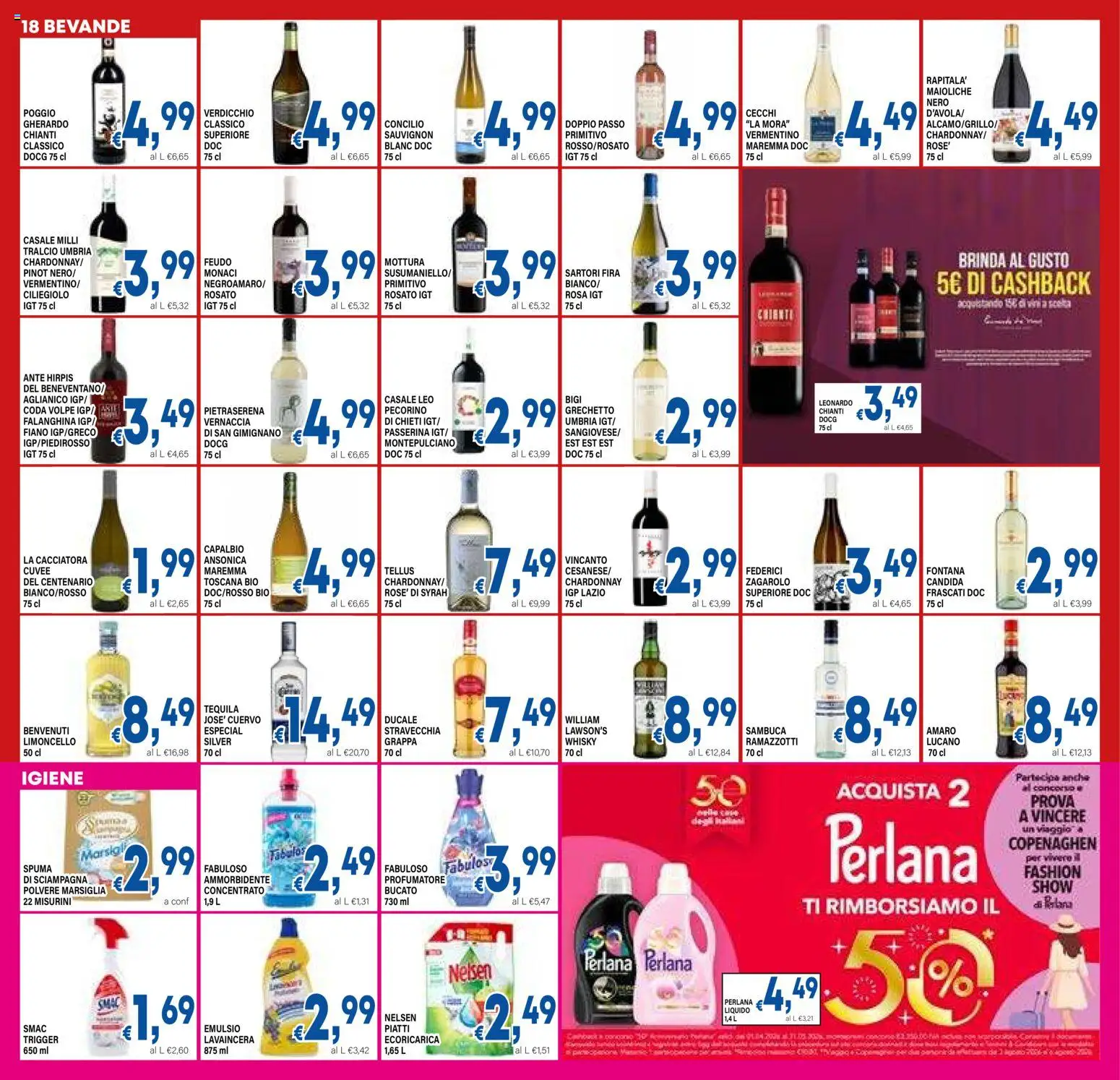 Volantino DEM del 07.04.2026 | Pagina: 18 | Prodotti: Ammorbidente, Whisky, Tequila, Limoncello