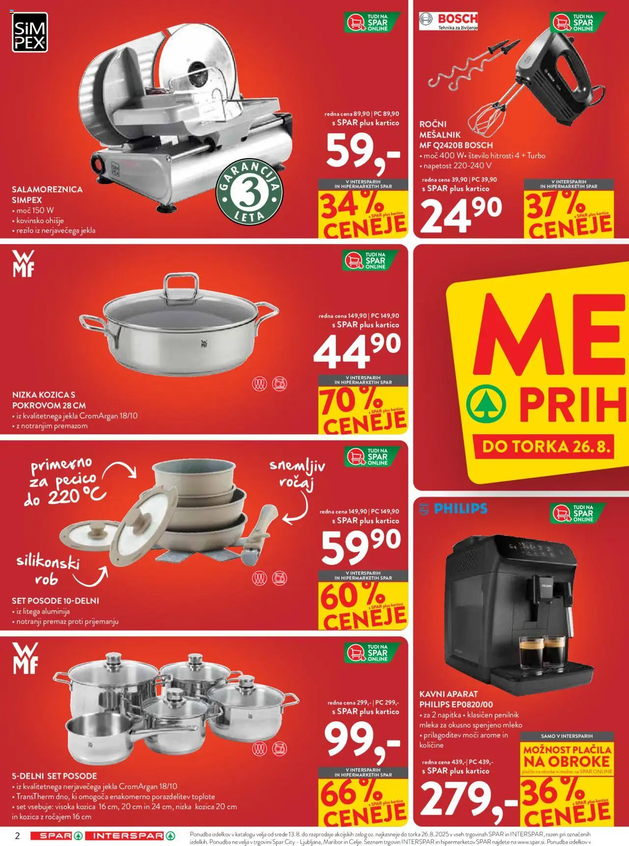 Spar katalog mega 06/25 │ velja od 13.08.2025 | Stran: 2 | Izdelki: Mesalnik, Mleko