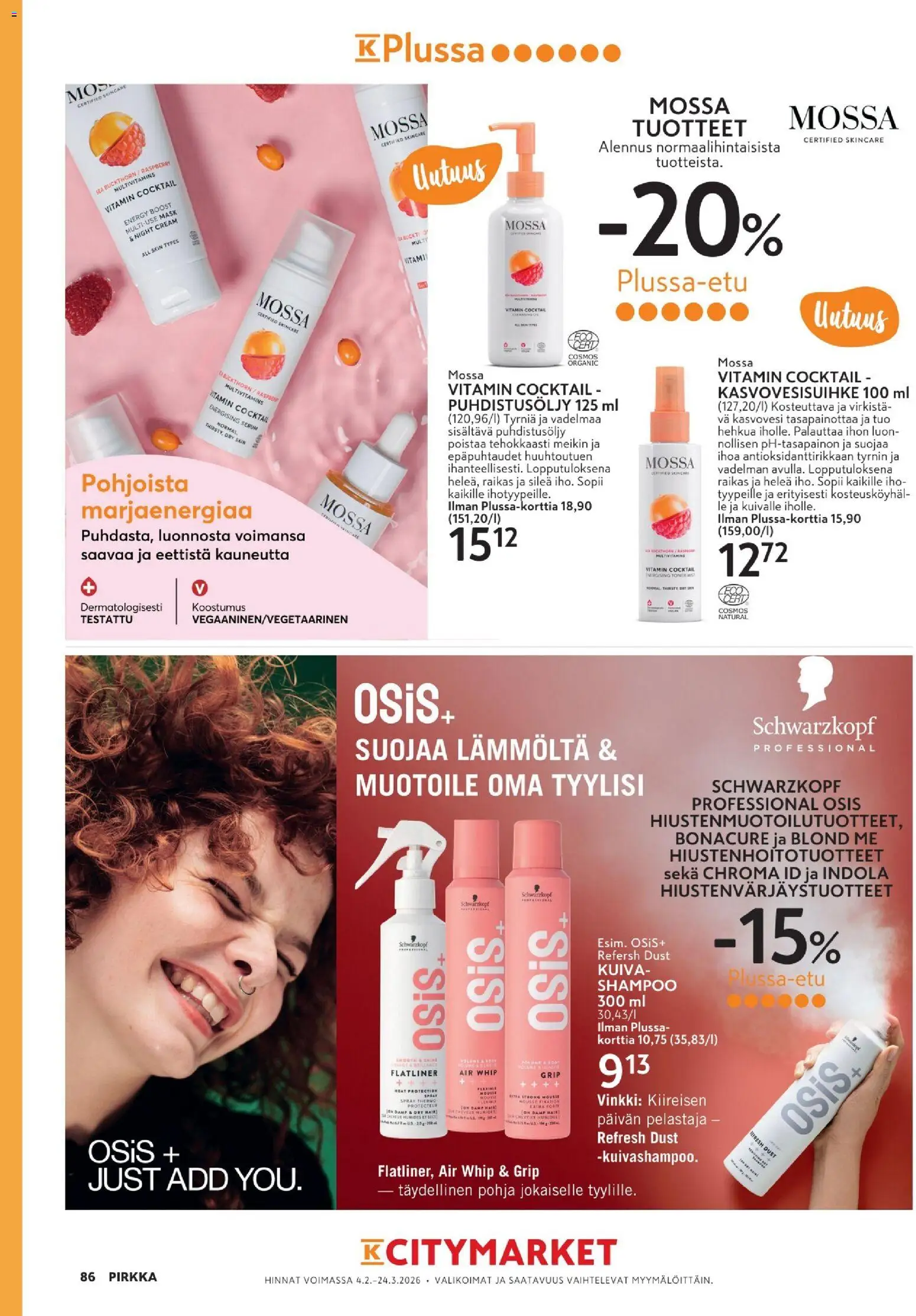 K-Market - Pirkka – voimassa 04.02.2026 alkaen | Sivu: 86