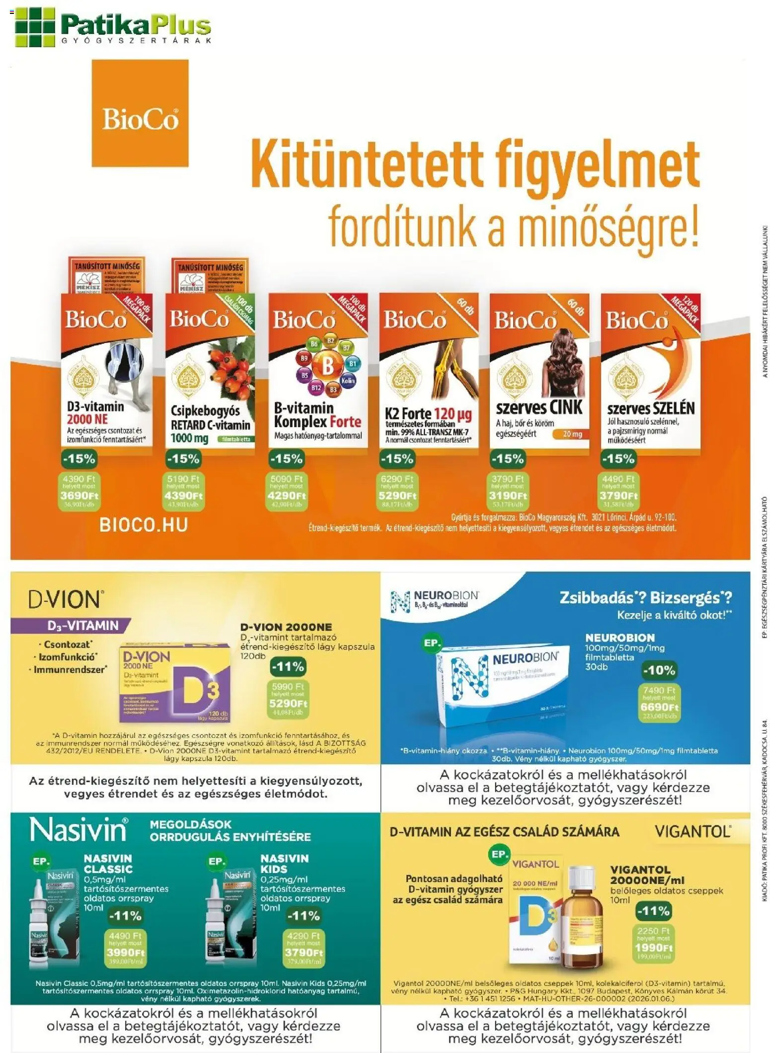 PatikaPlus akciós ujság - amely érvényes a következő dátumtól: 01.01.2026 | Oldal: 6