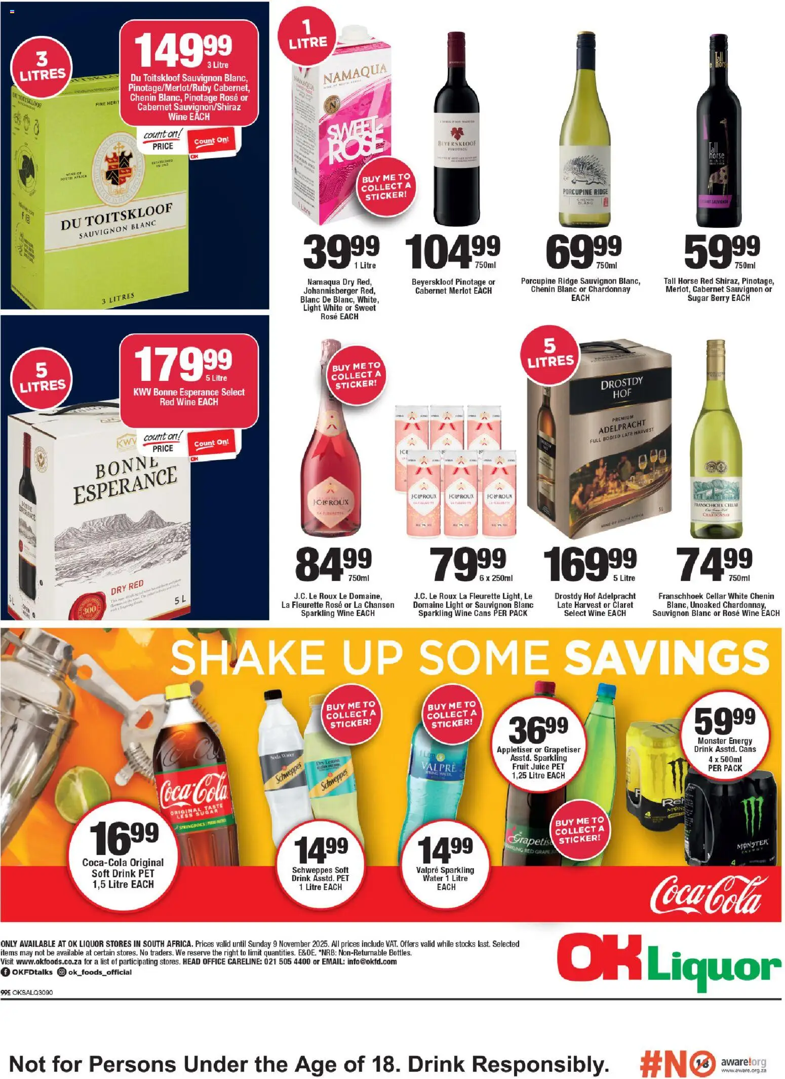 New OK Foods catalogue – valid from 24.10.2025 | Page: 4 | Products: Juice, Wine, Fruit, Lemon