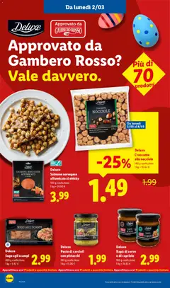 Anteprima del volantino Volantino Lidl	 valido a partire dal 02.03.2026 | Pagina: 18 | Prodotti: Salmone, Pesto, Pistacchi, Sugo