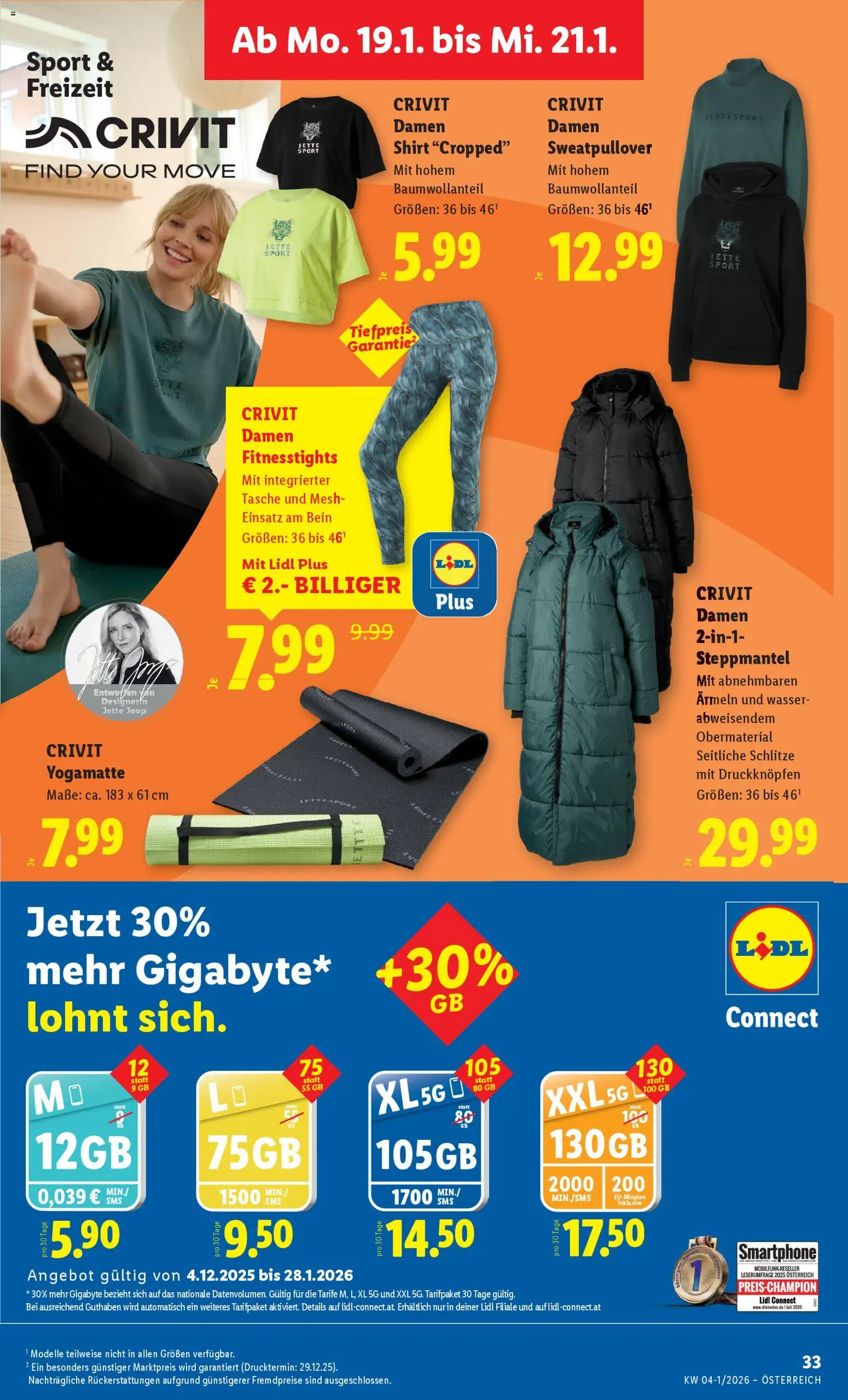 Lidl Wien, Graz, Linz gültig ab 15.01.2026 | Seite: 37 | Produkte: Wasser, Smartphone, Tasche