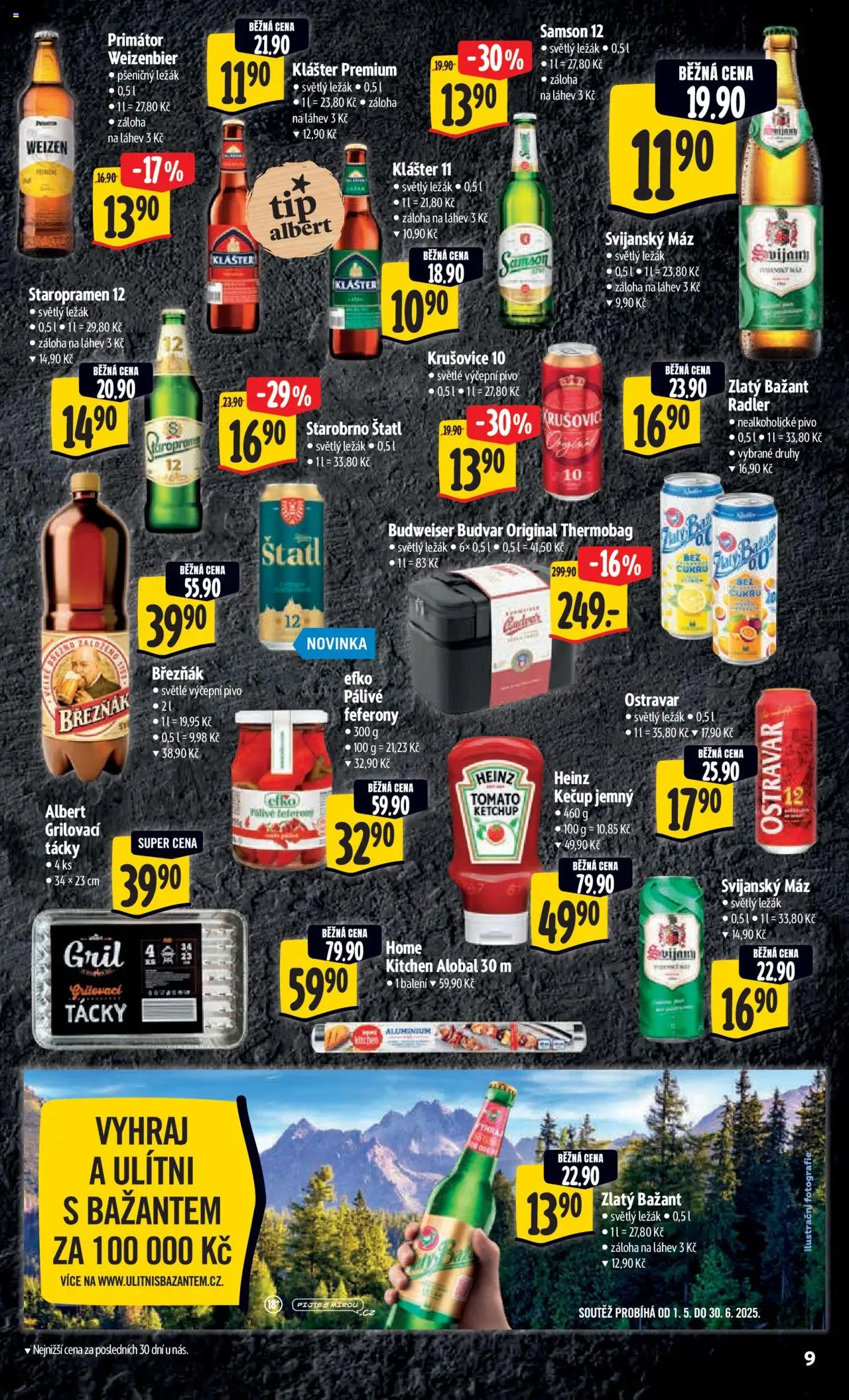Albert leták - Hypermarket od 28.05.2025 | Strana: 15 | Produkty: Staropramen, Kečup, Zlatý Bažant, Radler