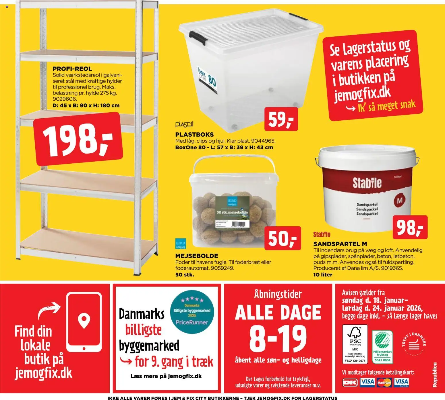 Jem & fix tilbudsavis – gyldig fra 18.01.2026 | Side: 16 | Produkter: Hylde