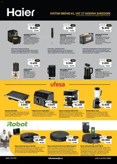Tehnomanija katalog - pregled Tehnomanija kataloga - važi od 06.02.2026 | Strana: 6 | Proizvode: Aparat za kafu, Toster, Friteza, Čokolada