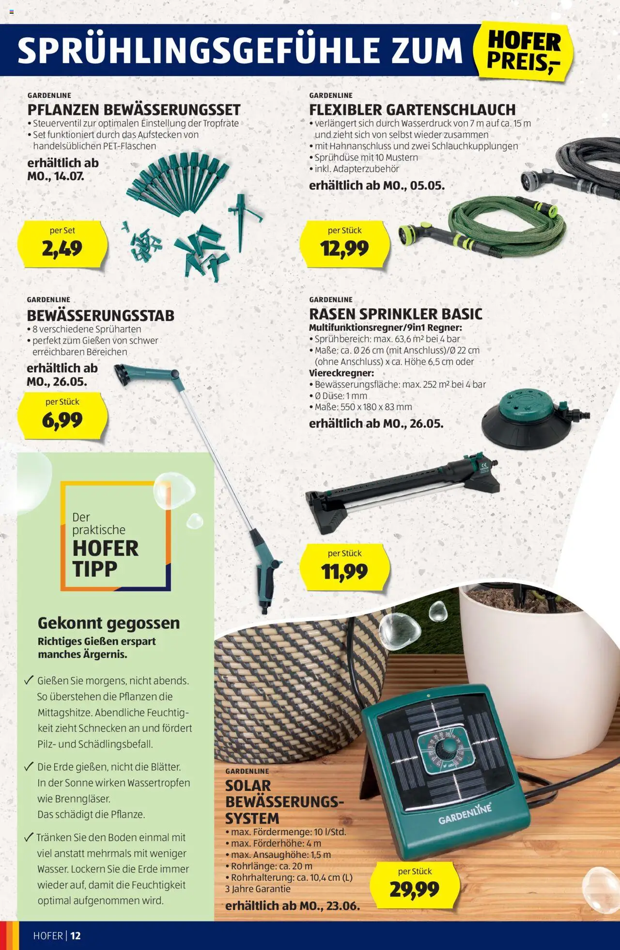 Hofer Frühjahr-/Sommerkatalog gültig ab 30.04.2025 | Seite: 12