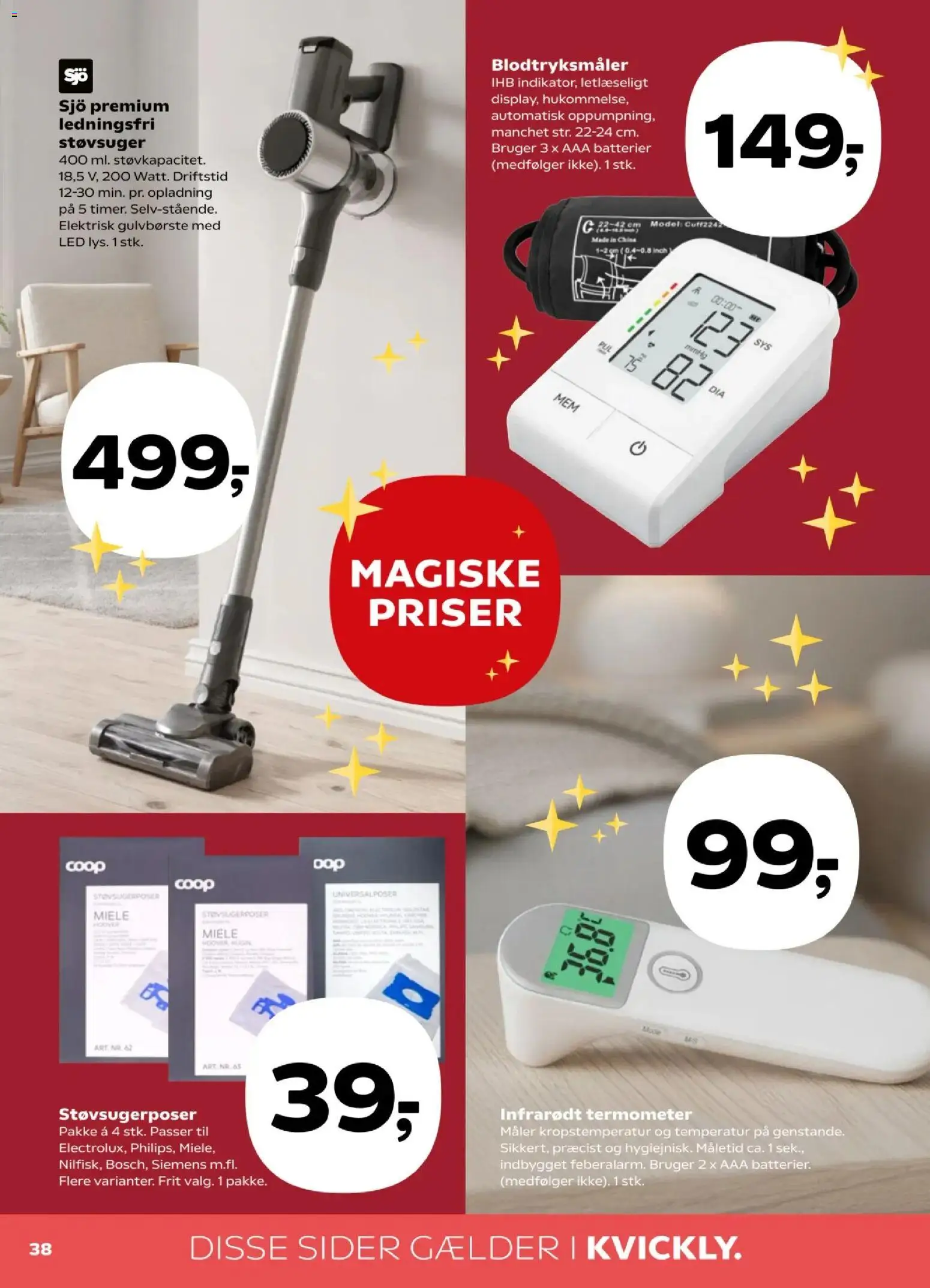 Kvickly tilbudsavis – gyldig fra 31.10.2025 | Side: 40 | Produkter: Batterier, Termometer, Støvsuger