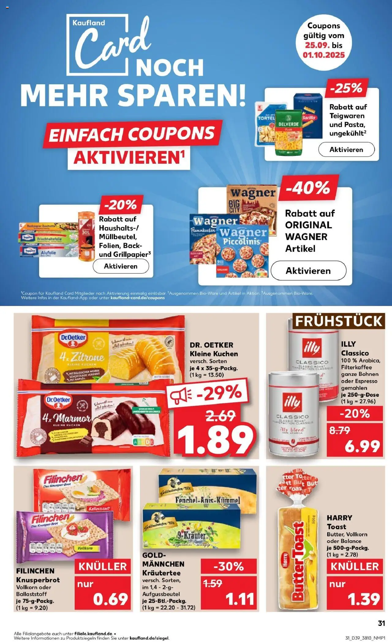 Kaufland prospekt Döbeln	 – gültig ab 28.09.2025 | Seite: 31 | Produkte: Butter, Toast, Zitrone, Piccolinis