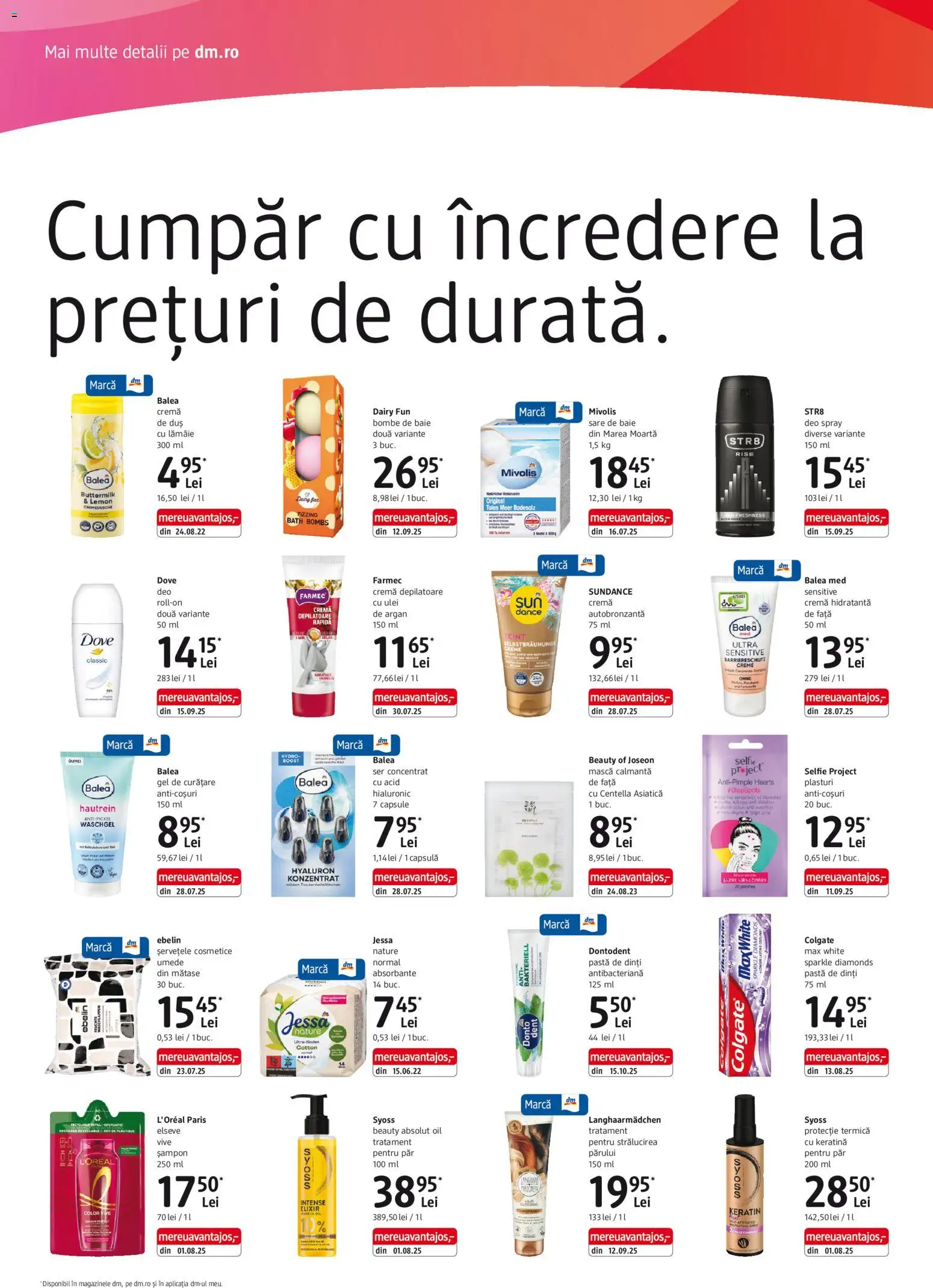 Noul catalog DM drogeriemarkt – valabil de la 18.12.2025 | Pagină: 2 | Produse: Sare de baie, Elixir, Gel de curățare, Cremă