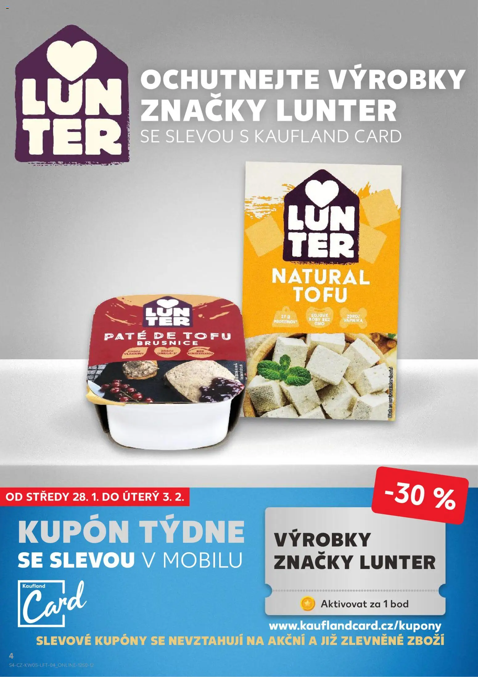 Kaufland leták - Chomutov od 28.01.2026 | Strana: 4 | Produkty: Tofu, Brusnice