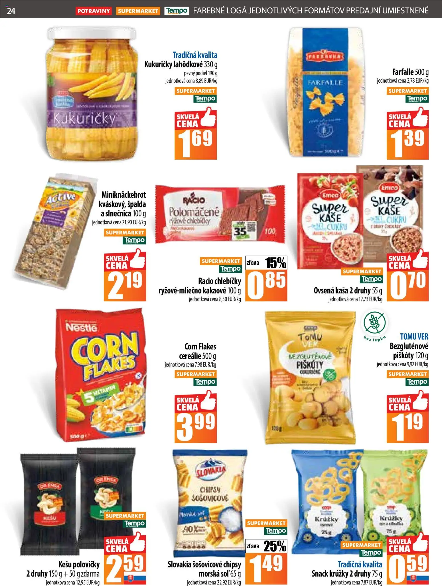 Nové COOP Jednota akcie – leták je platný od 20.11.2025 | Strana: 24 | Produkty: Cereálie, Chipsy, Soľ