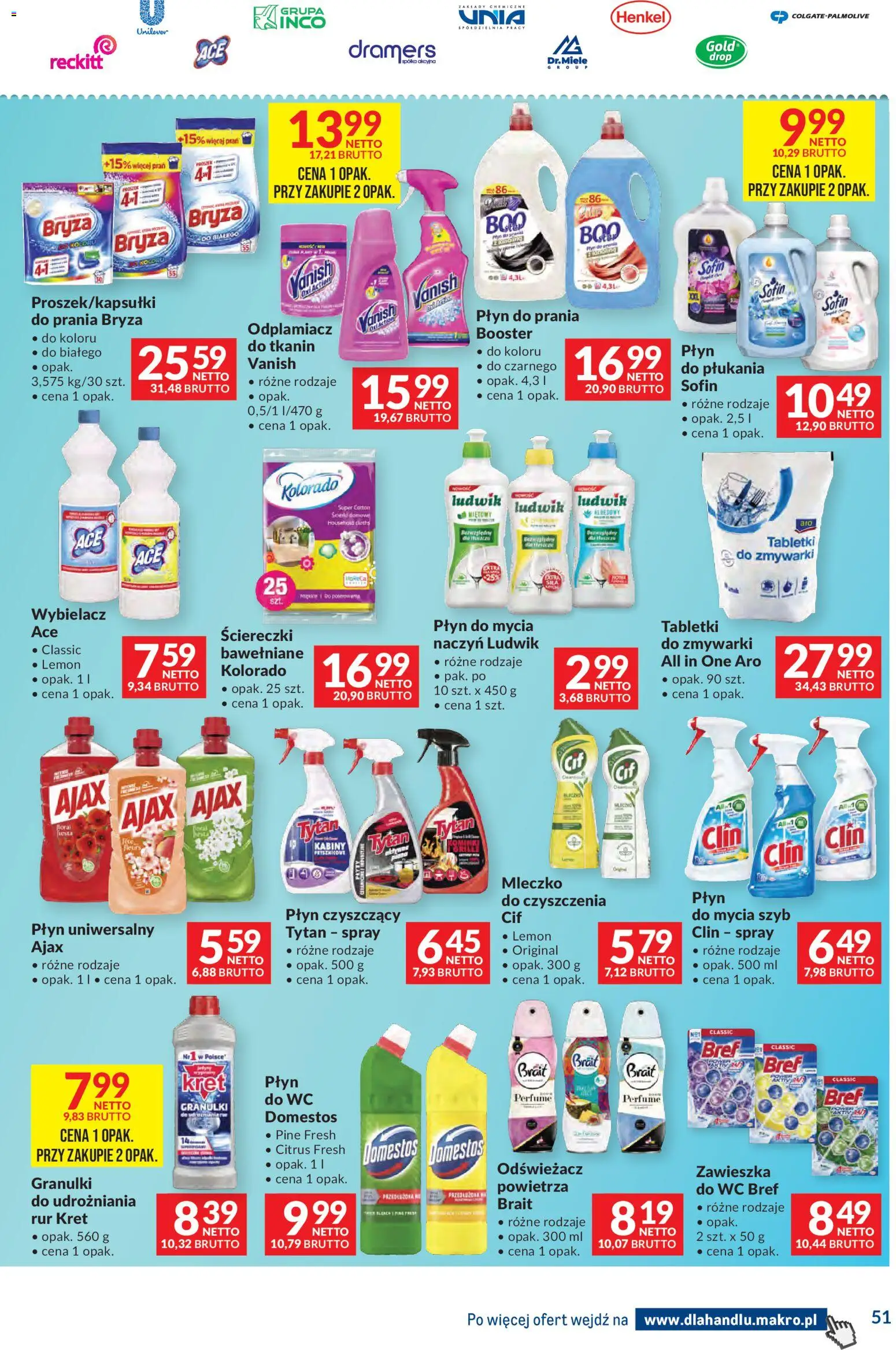 Makro Gazetka - Dystrybucja do sklepów od 11.11.2025 | Strona: 51 | Produkty: Odświeżacz, Vanish, Domestos, Odplamiacz