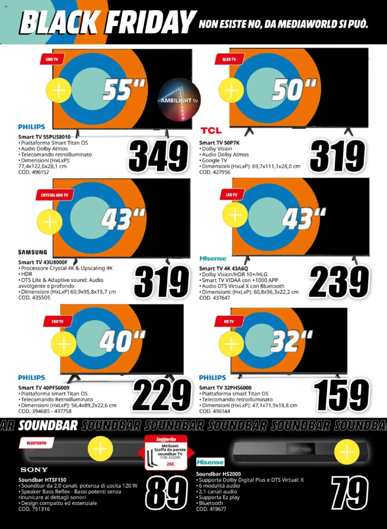 Volantino Media World del 12.11.2025 | Pagina: 18 | Prodotti: Telecomando, Audio, Speaker, Samsung