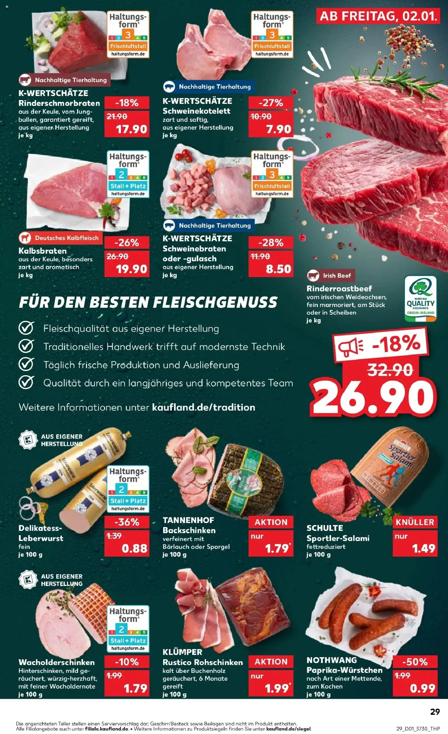 Kaufland prospekt Bietigheim-Bissingen	 – gültig ab 05.01.2026 | Seite: 29 | Produkte: Spargel, Gulasch, Salami