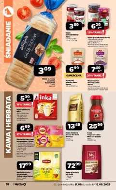 Netto gazetka od 10.08.2025 | Strona: 18 | Produkty: Mango, Nescafe, Dżem, Grejpfrut