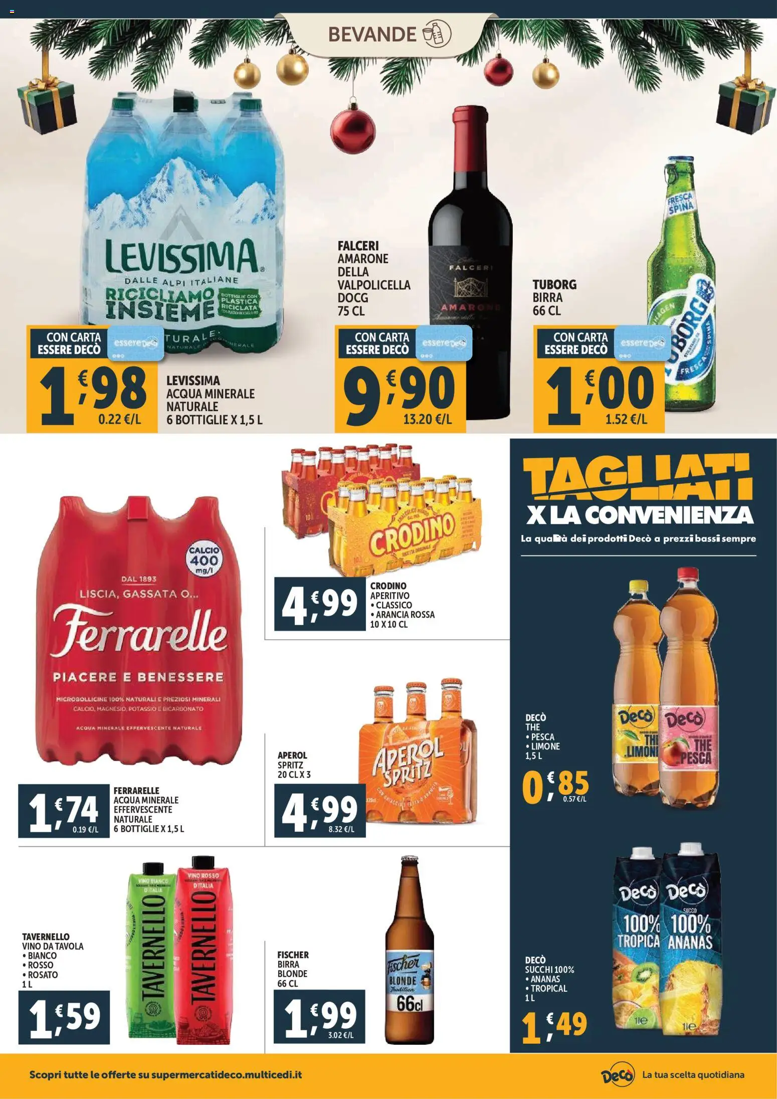 Volantino Decò del 15.12.2025 | Pagina: 18 | Prodotti: Succo, Acqua, Limone, Vino rosso