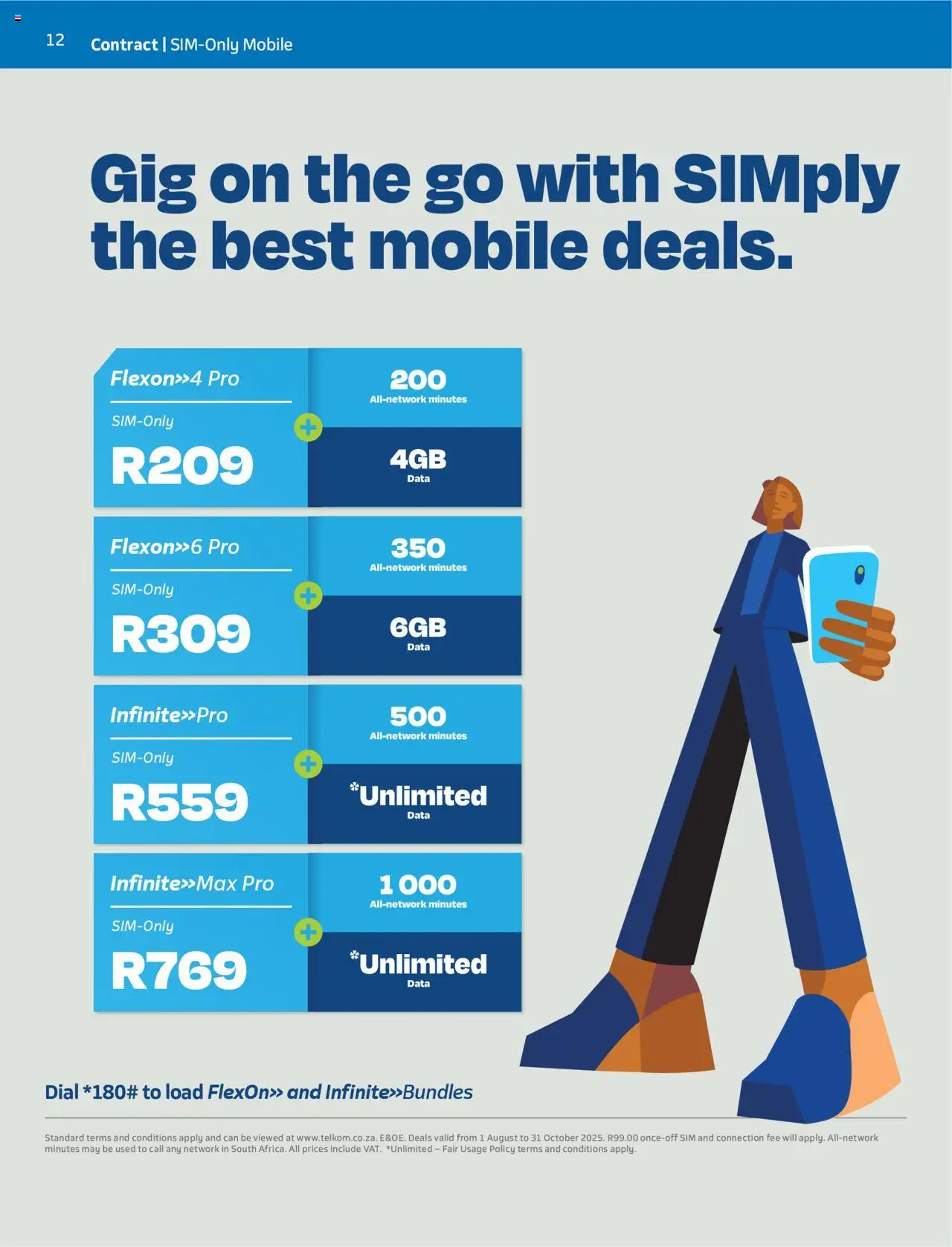New Telkom catalogue – valid from 01.08.2025 | Page: 12 | Products: Data, Sim