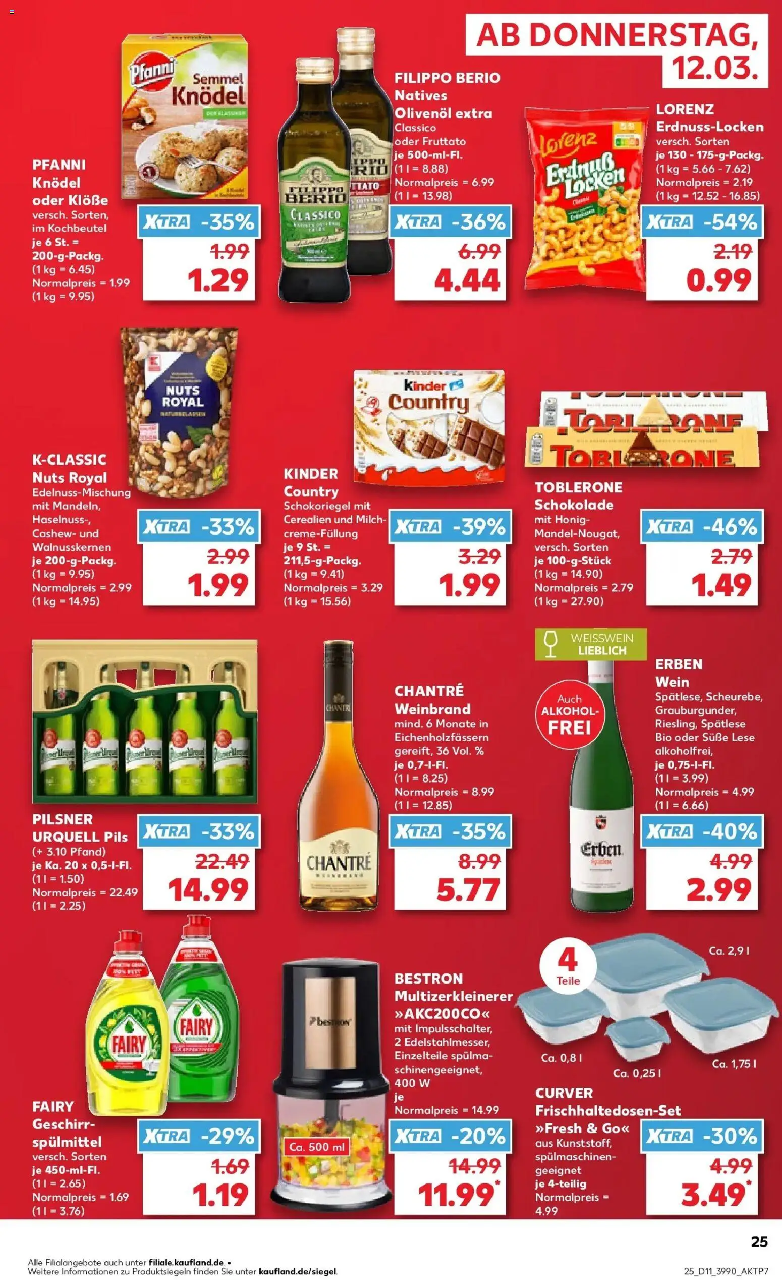 Kaufland Prospekt Paderborn	 – gültig ab 09.03.2026 | Seite: 37 | Produkte: Olivenol, Chantré, Pilsner urquell, Kinder country
