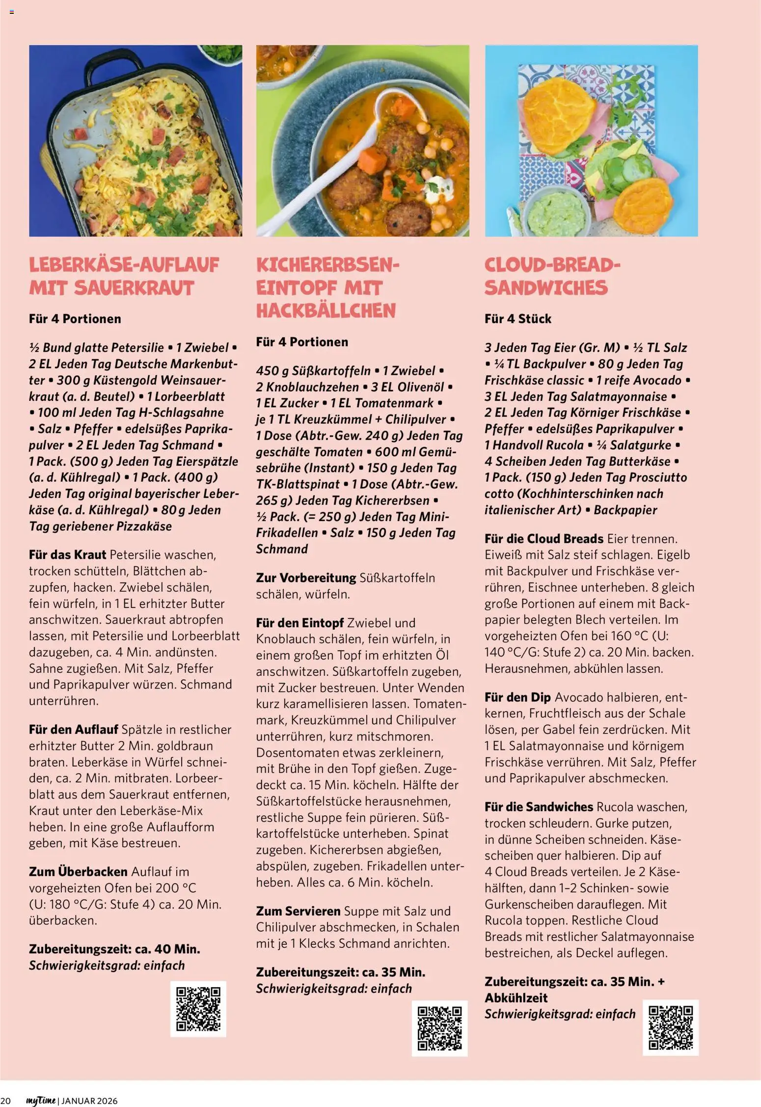 Combi  myTime Januar 2026 – gültig ab 01.01.2026 | Seite: 20 | Produkte: Butter, Eier, Olivenol, Zucker