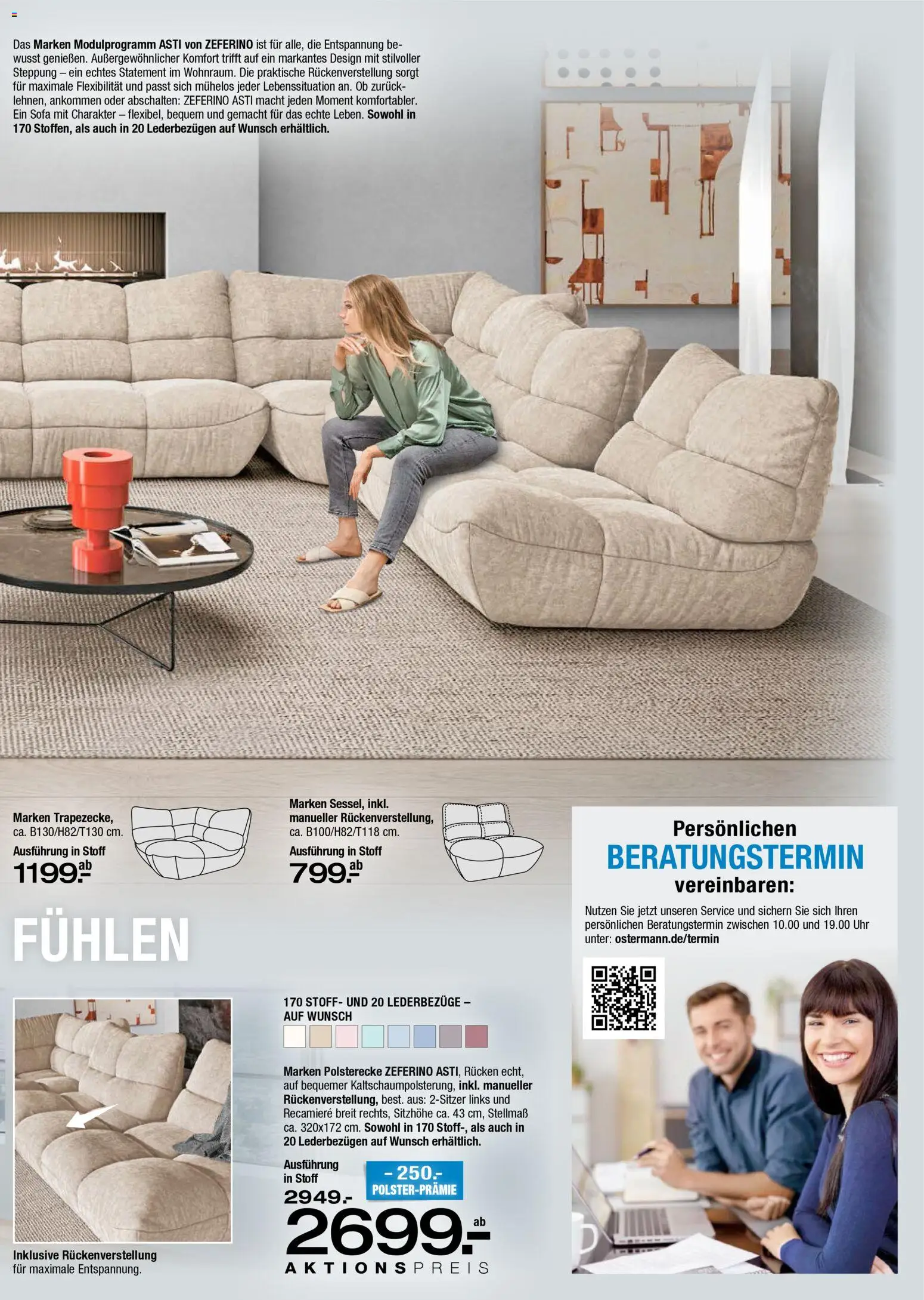 Ostermann Polster Spezial – gültig ab 19.03.2026 | Seite: 5 | Produkte: Sofa, Uhr