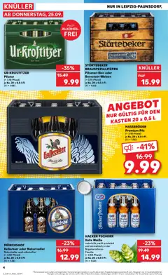 HASSERÖDER, Premium Pils (+ 3.10 Pfand) je Ka. 20 x 0,5-I-FI. – gültig ab 25.09.2025 | Seite: 4 | Produkte: Monchshof, Pils, Hasseröder